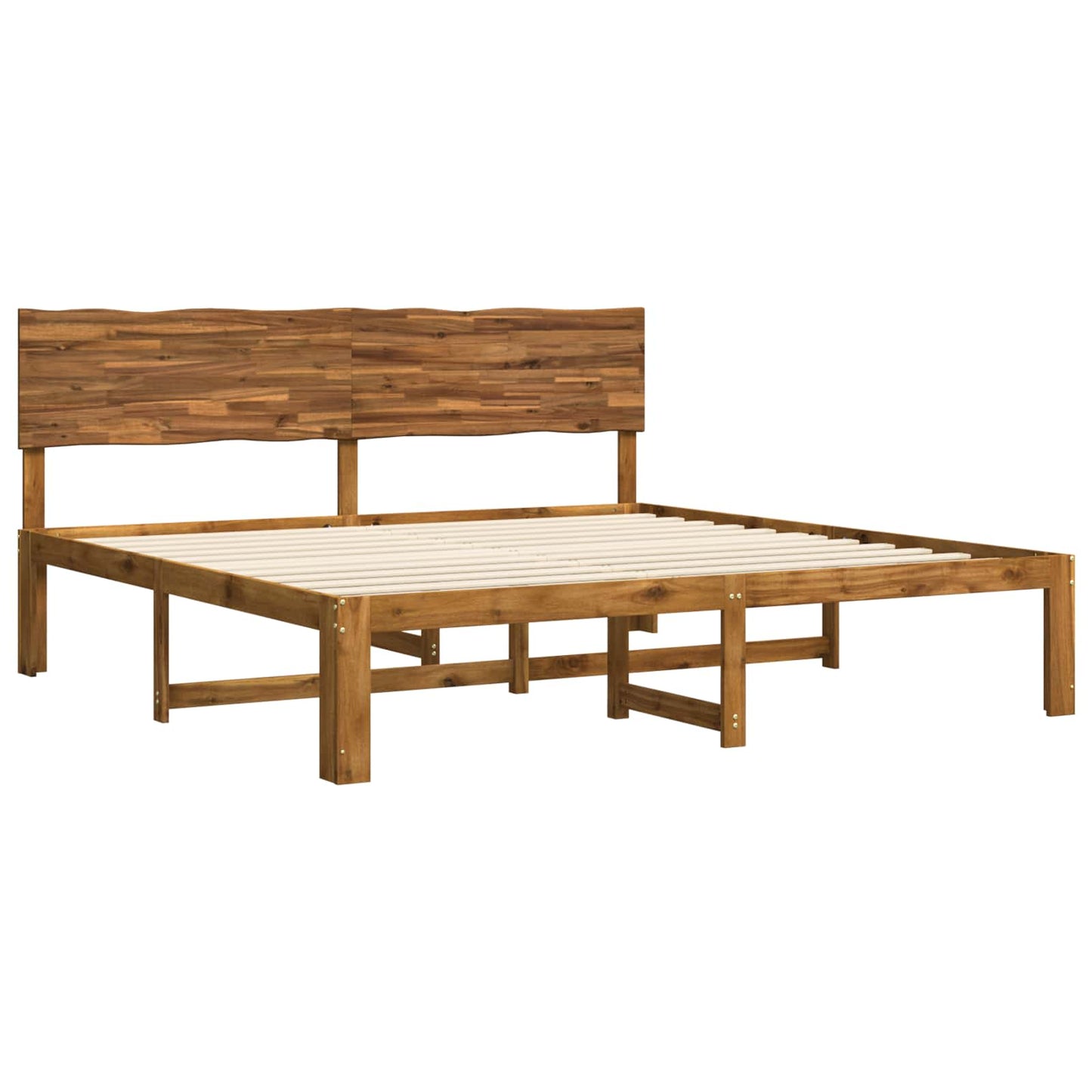 vidaXL Διπλό Κρεβάτι με Κεφαλάρι ROSTOCK Φυσικό 180 x 200 cm