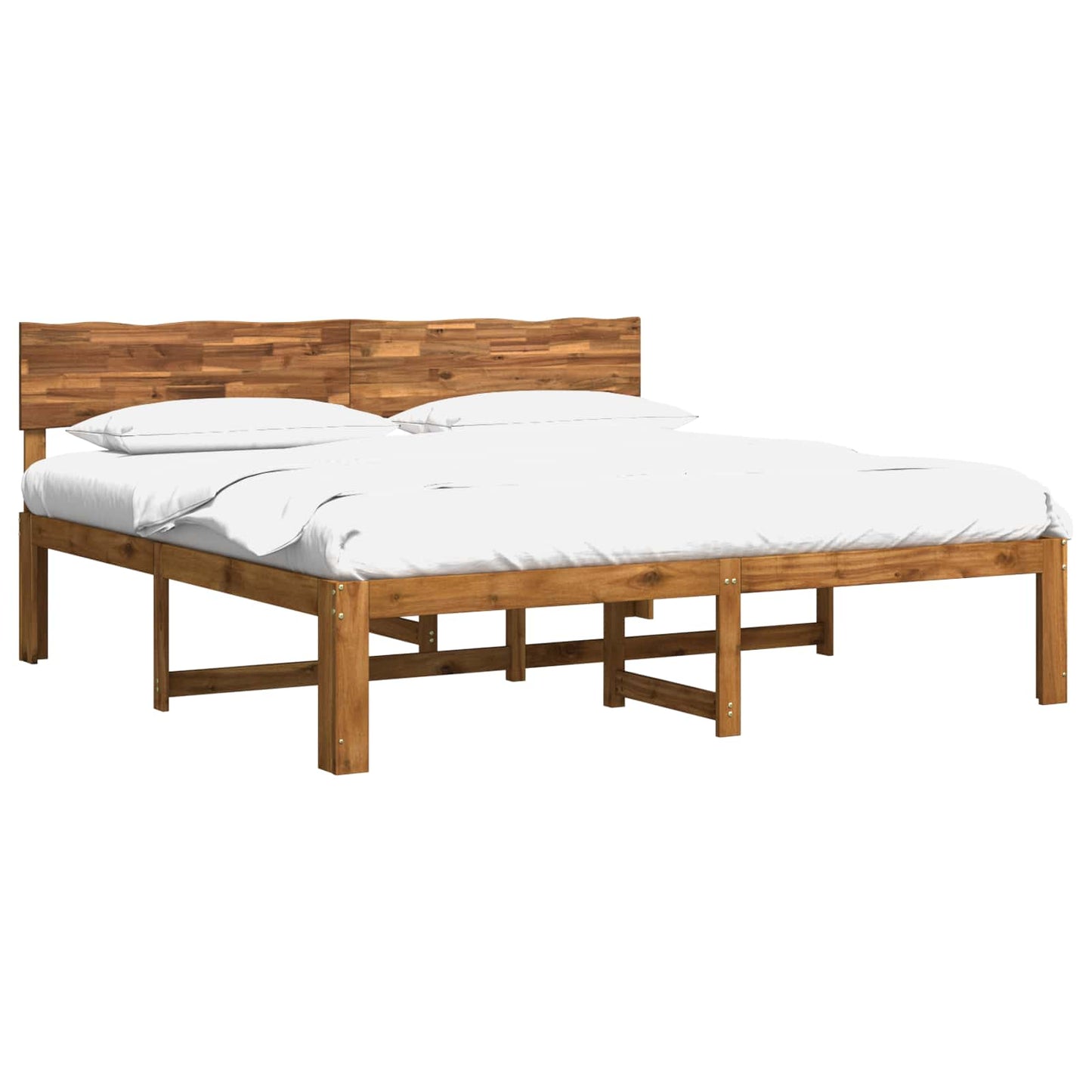 vidaXL Διπλό Κρεβάτι με Κεφαλάρι ROSTOCK Φυσικό 180 x 200 cm