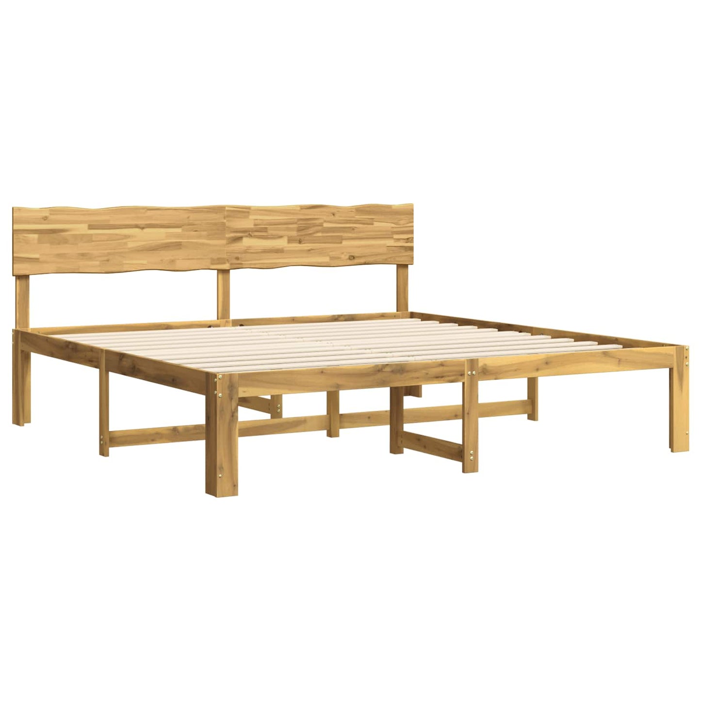 vidaXL Διπλό Κρεβάτι με Κεφαλάρι ROSTOCK Λευκό 180 x 200 cm