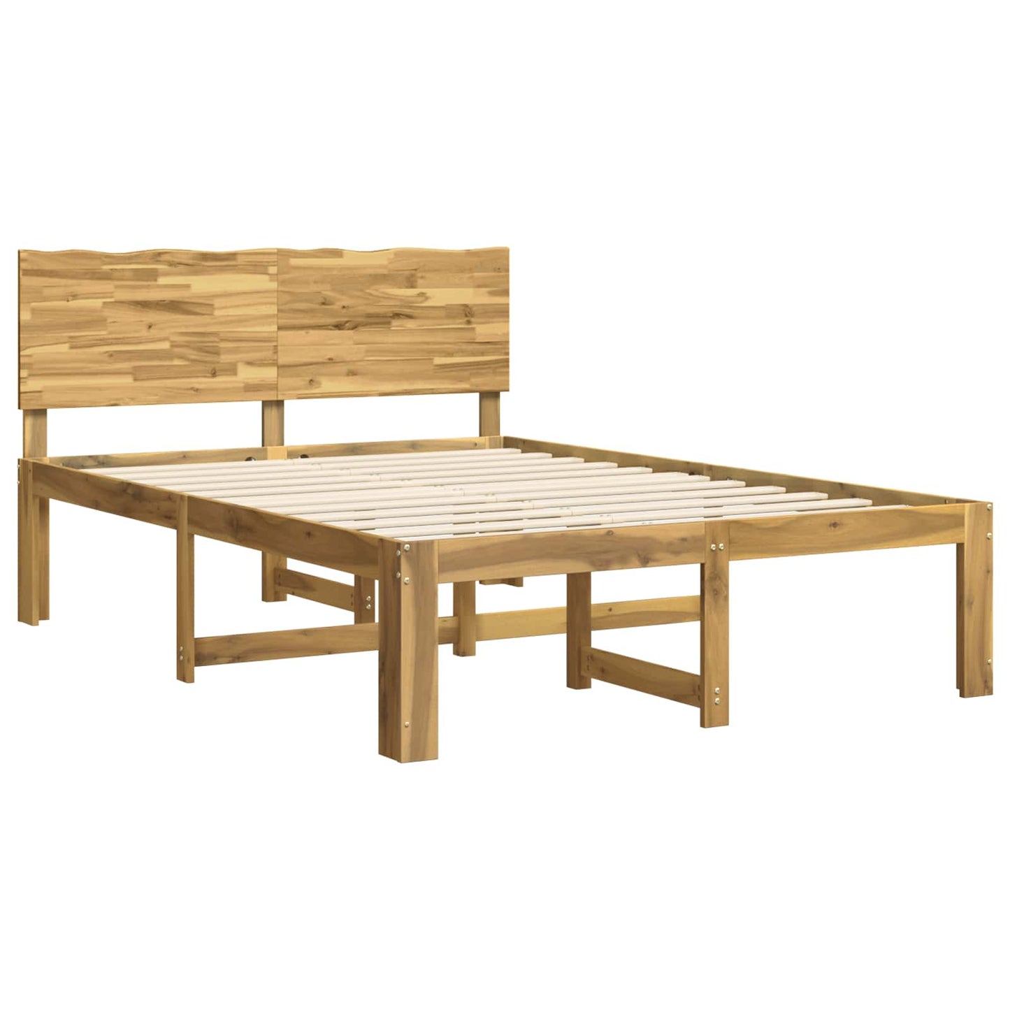 vidaXL Διπλό Κρεβάτι με Κεφαλάρι ROSTOCK Λευκό 140 x 190 cm