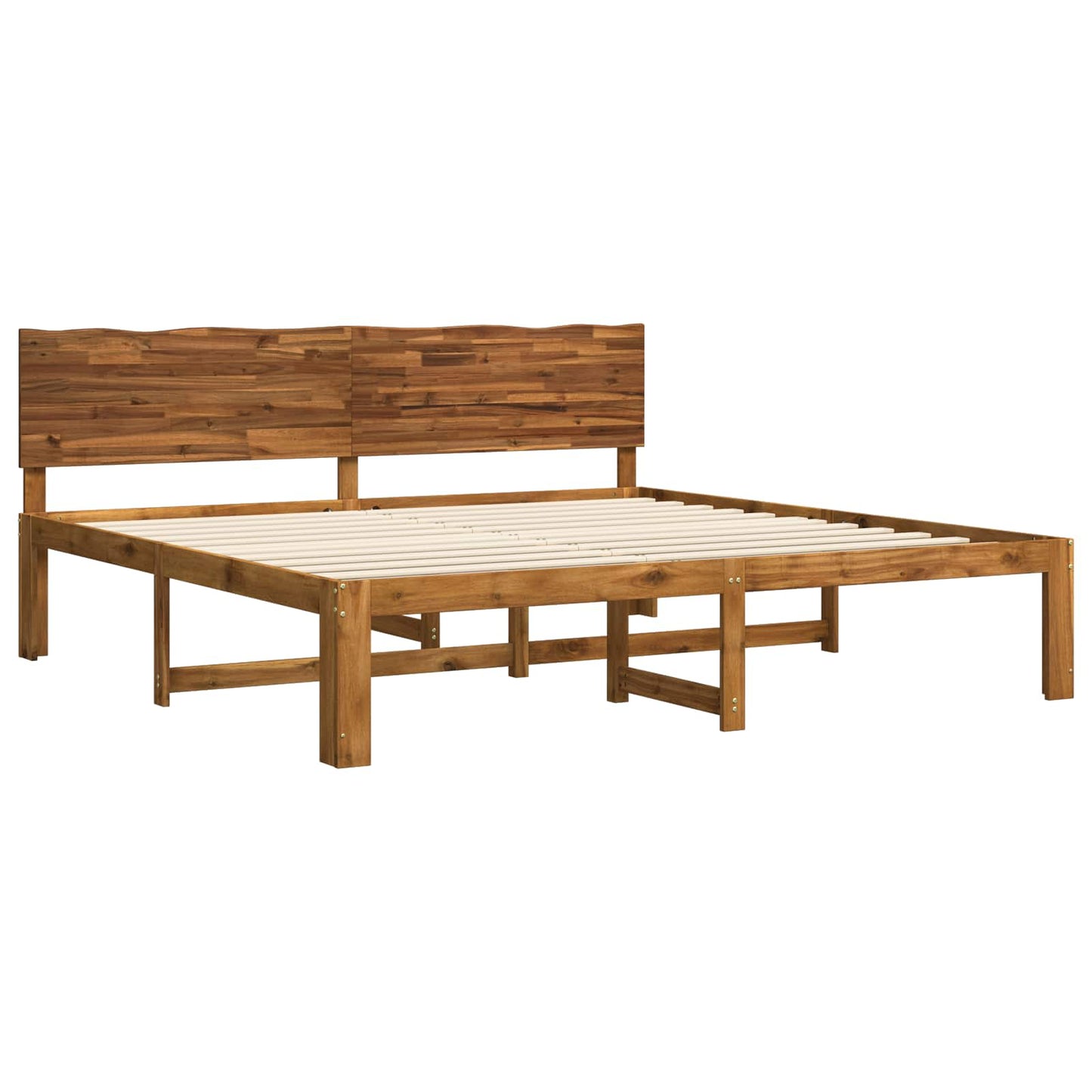 vidaXL Διπλό Κρεβάτι με Κεφαλάρι ROSTOCK Φυσικό 180 x 200 cm