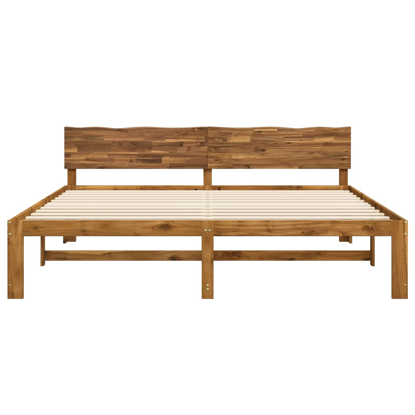 vidaXL Διπλό Κρεβάτι με Κεφαλάρι ROSTOCK Φυσικό 180 x 200 cm
