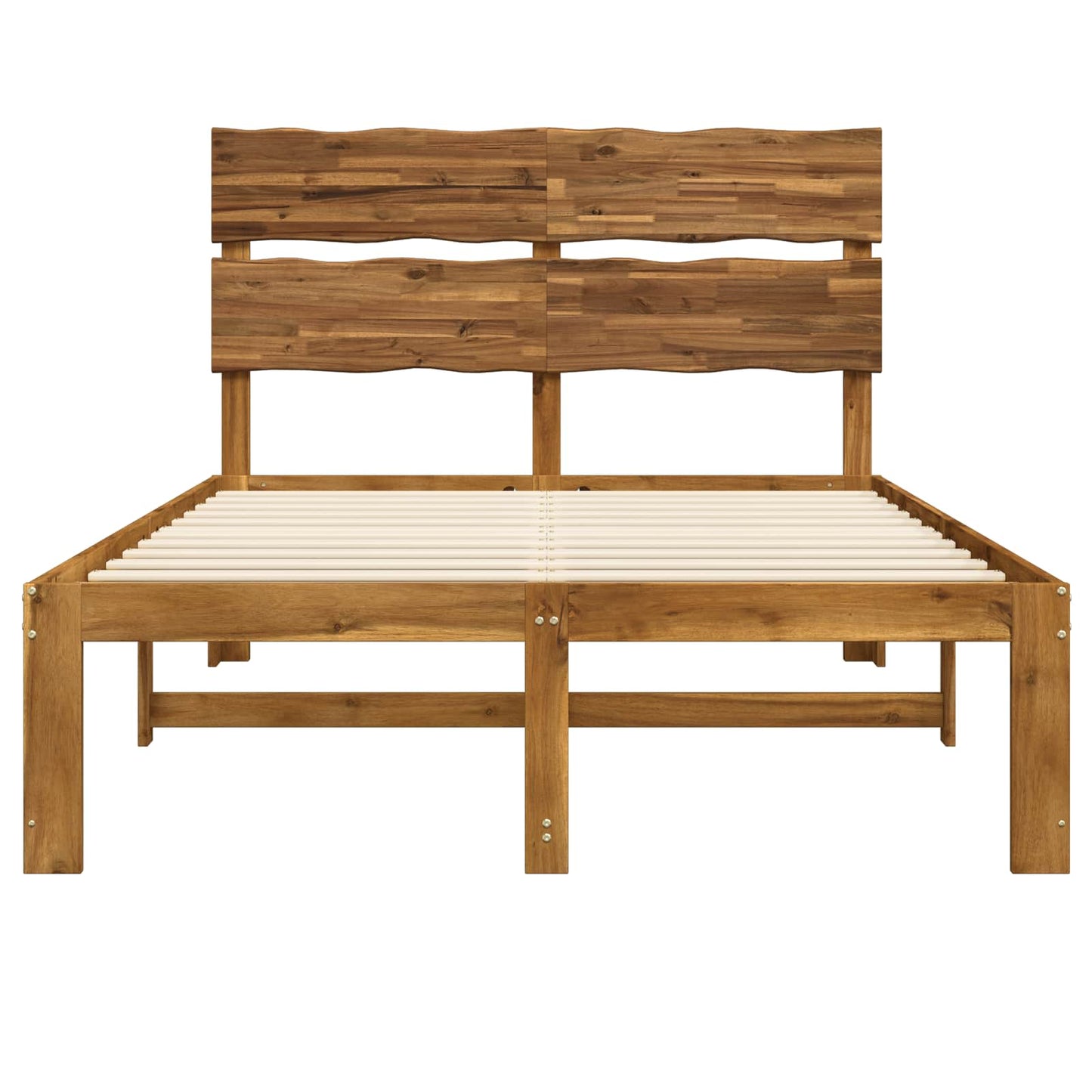 vidaXL Διπλό Κρεβάτι με Κεφαλάρι ROSTOCK Φυσικό 135 x 190 cm