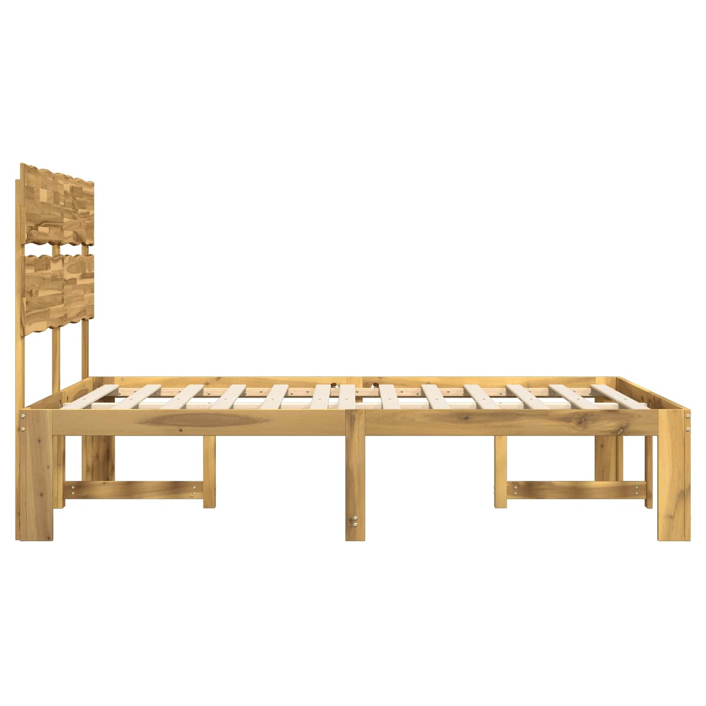 vidaXL Διπλό Κρεβάτι με Κεφαλάρι ROSTOCK Λευκό 140 x 190 cm