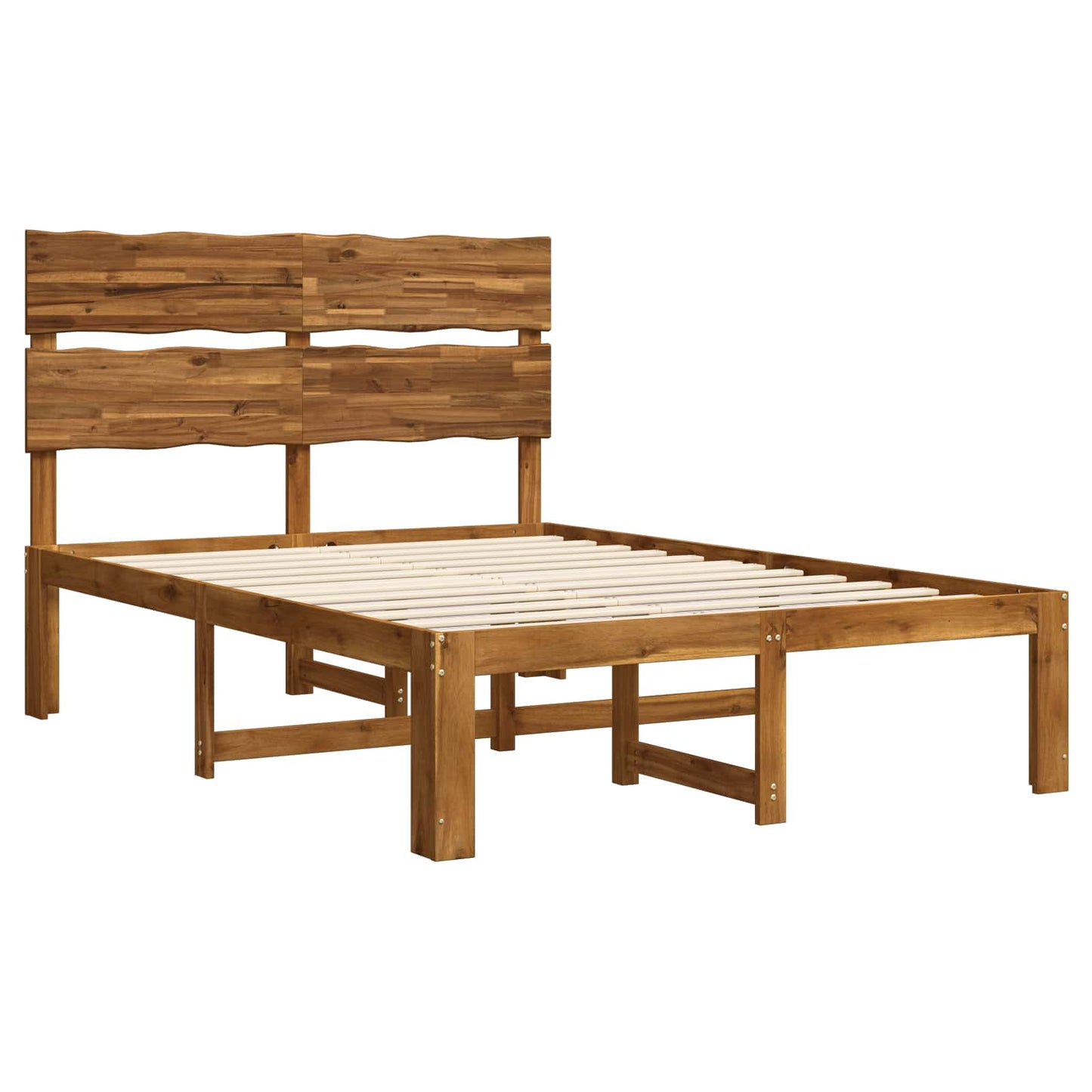 vidaXL Διπλό Κρεβάτι με Κεφαλάρι ROSTOCK Φυσικό 120 x 200 cm