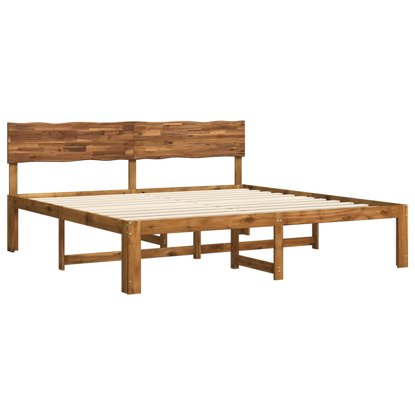 vidaXL Διπλό Κρεβάτι με Κεφαλάρι ROSTOCK Φυσικό 193 x 203 cm