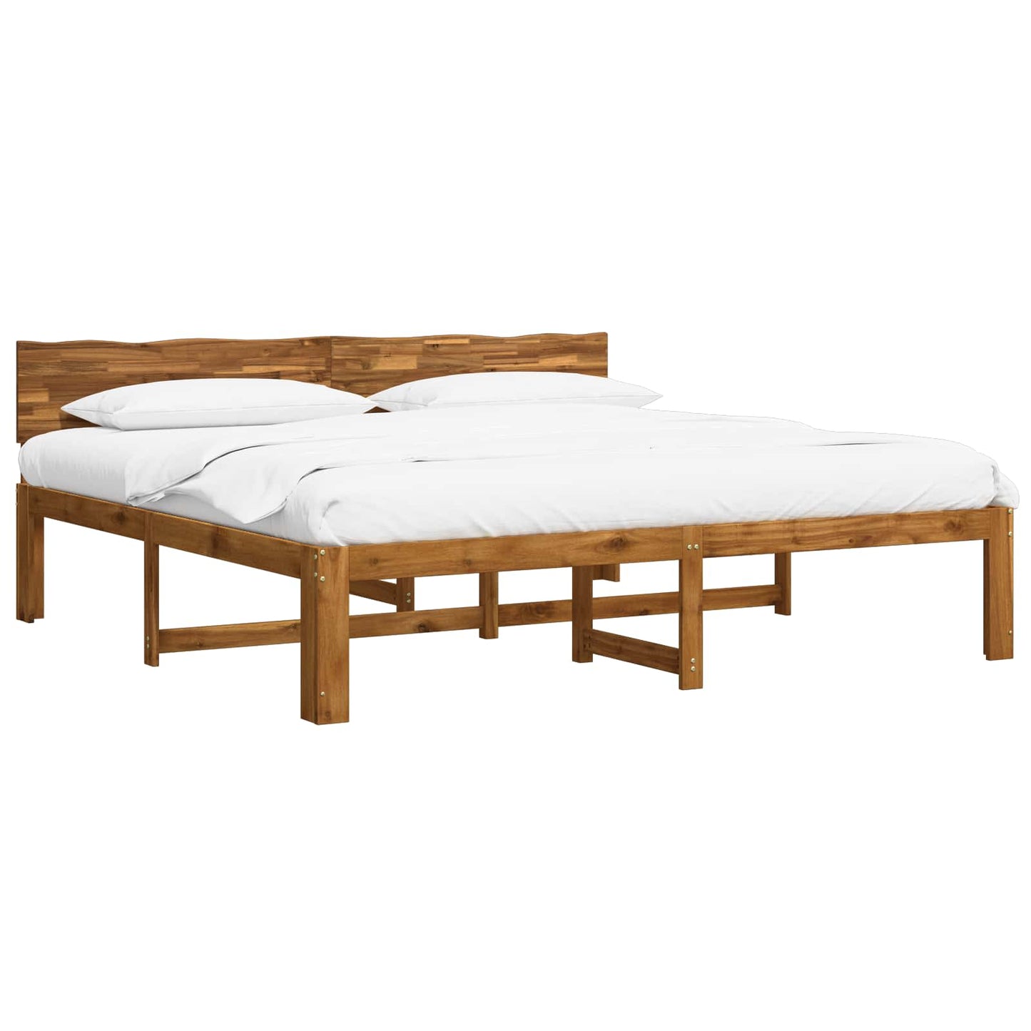 vidaXL Διπλό Κρεβάτι με Κεφαλάρι ROSTOCK Φυσικό 193 x 203 cm