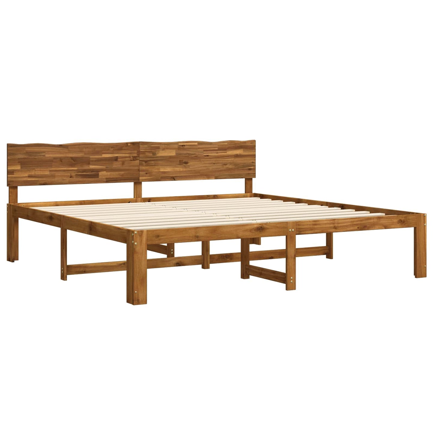 vidaXL Διπλό Κρεβάτι με Κεφαλάρι ROSTOCK Φυσικό 193 x 203 cm