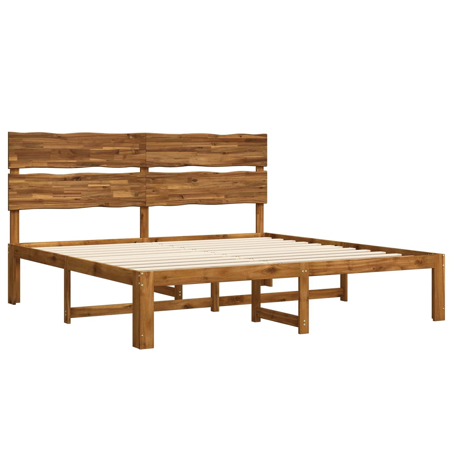 vidaXL Διπλό Κρεβάτι με Κεφαλάρι ROSTOCK Φυσικό 193 x 203 cm