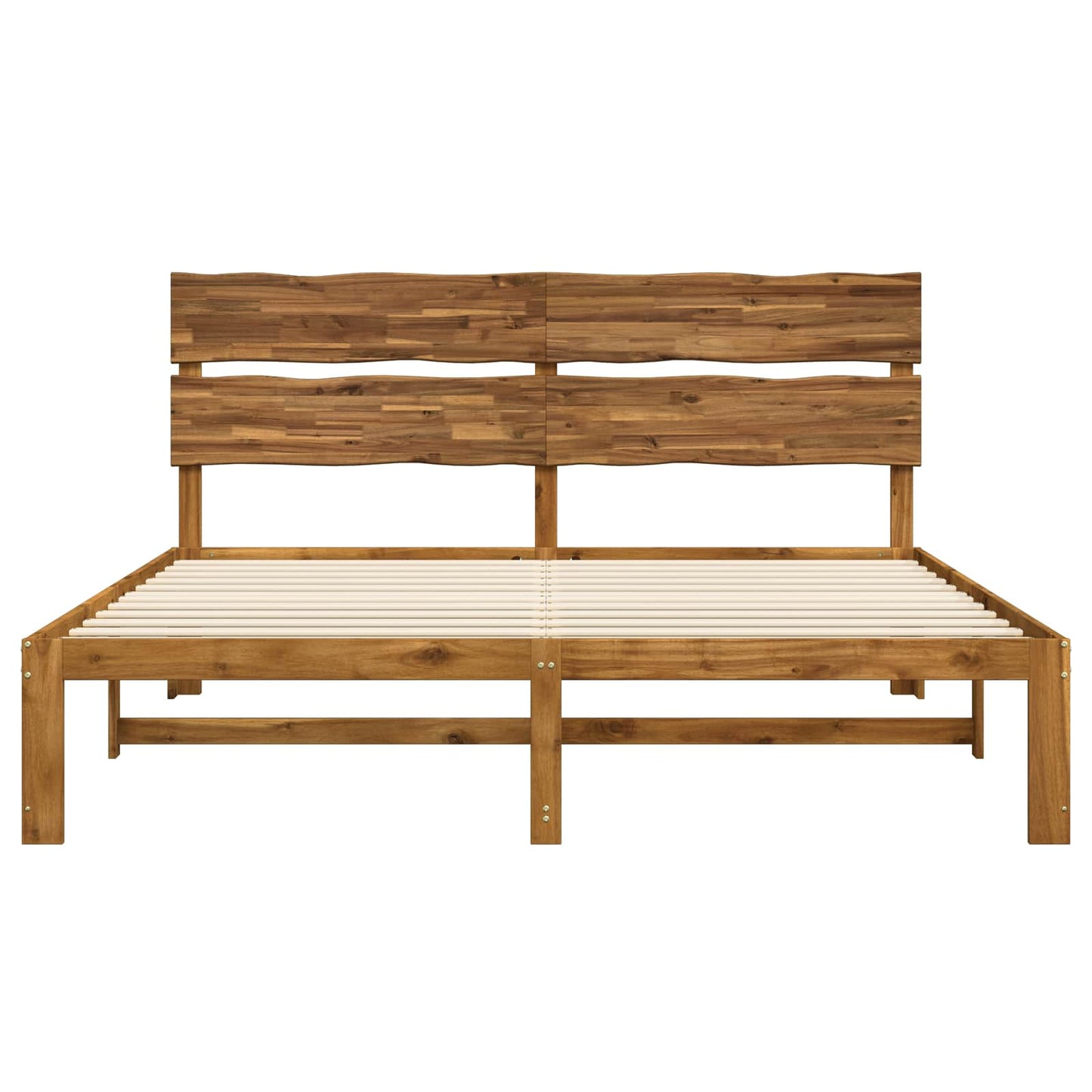 vidaXL Διπλό Κρεβάτι με Κεφαλάρι ROSTOCK Φυσικό 193 x 203 cm