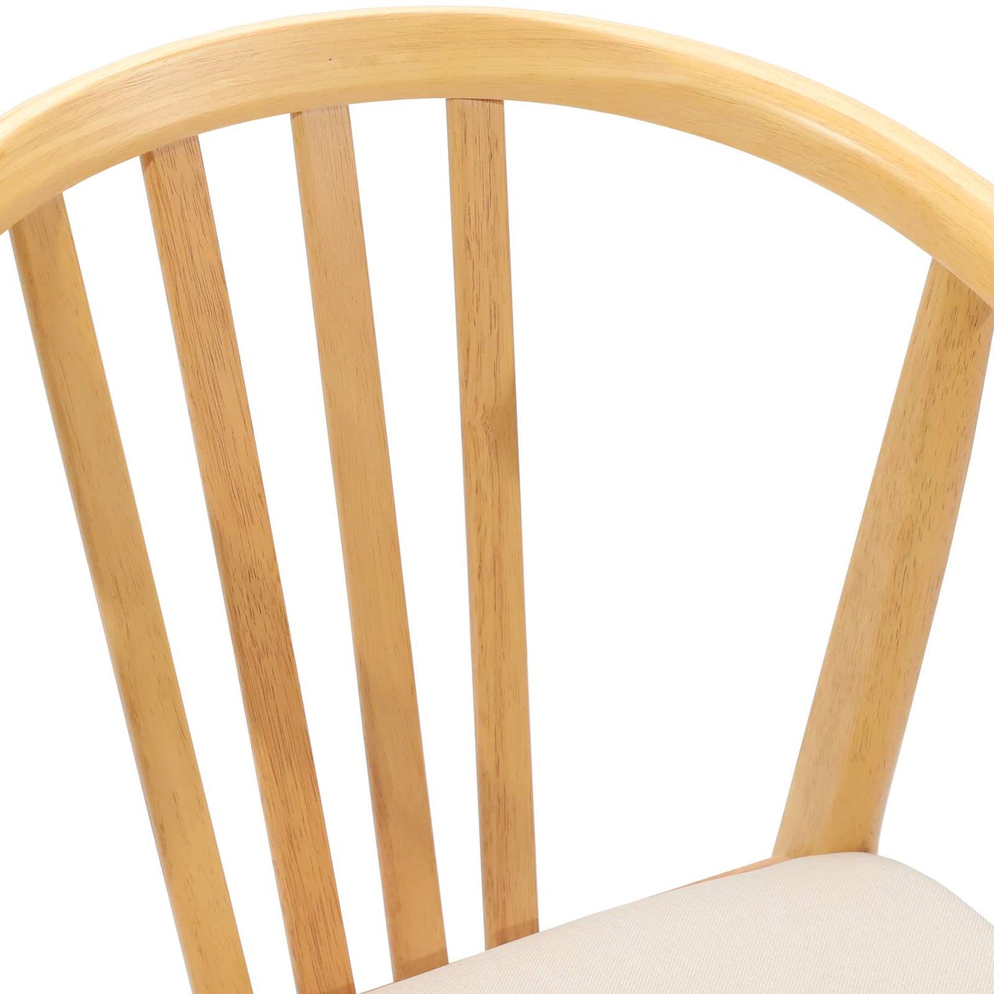 vidaXL Καρέκλα τραπεζαρίας 2 pcs Φυσικό και Ανοιχτό Καθαρό Καουτσούκ