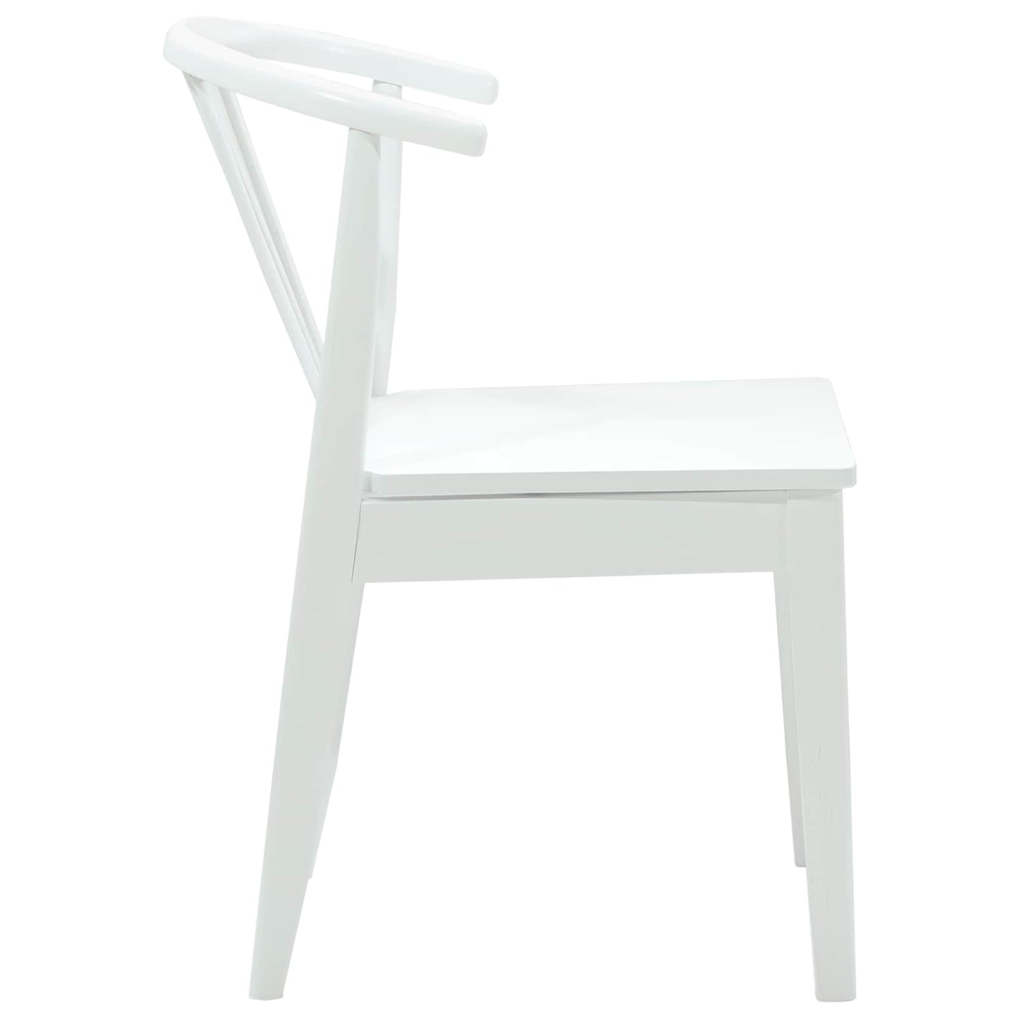 vidaXL Καρέκλα τραπεζαρίας 2 pcs Λευκό Καθαρό Καουτσούκ