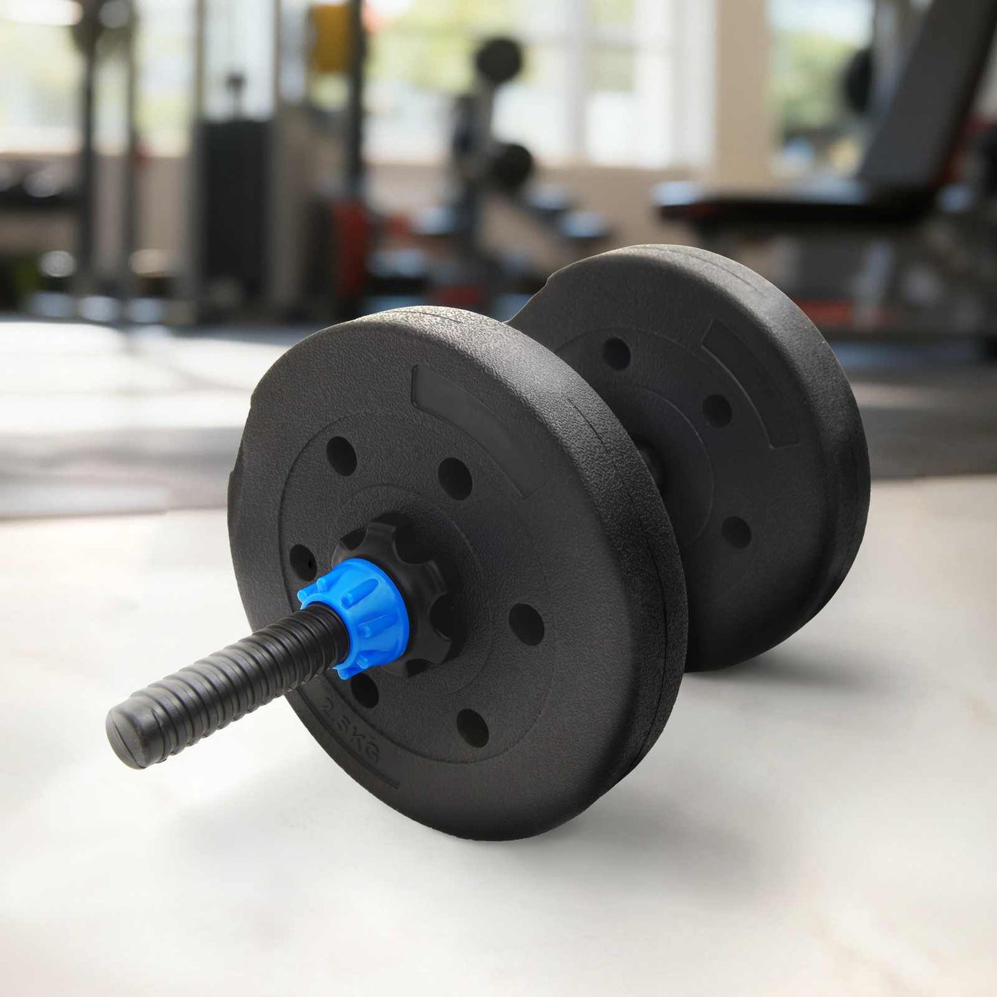 vidaXL Δίσκοι Βάρους 4 pcs Μαύρο Ø 21.5 x 3.8 cm