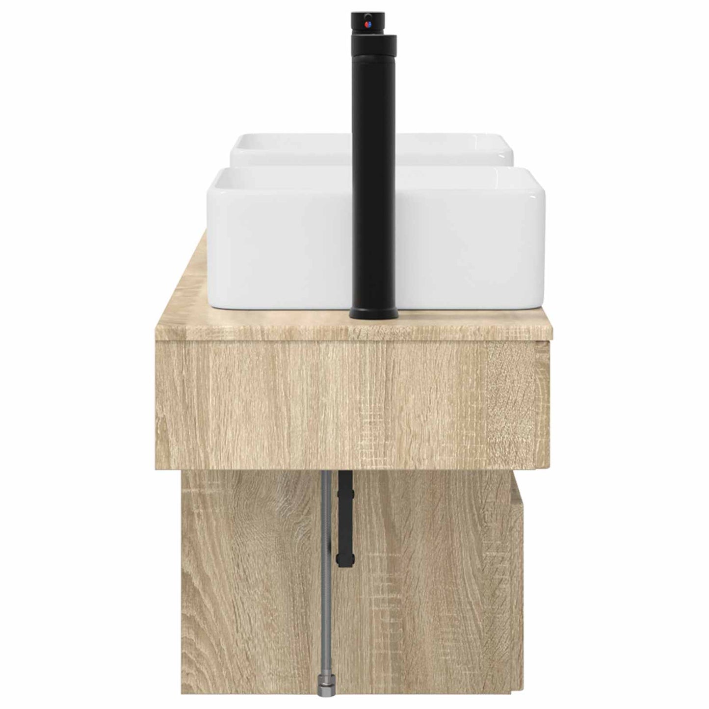 vidaXL Σετ Ντουλαπιών Μπάνιου 3 τμχ. Sonoma Δρυς 53 x 35 x 39 εκ