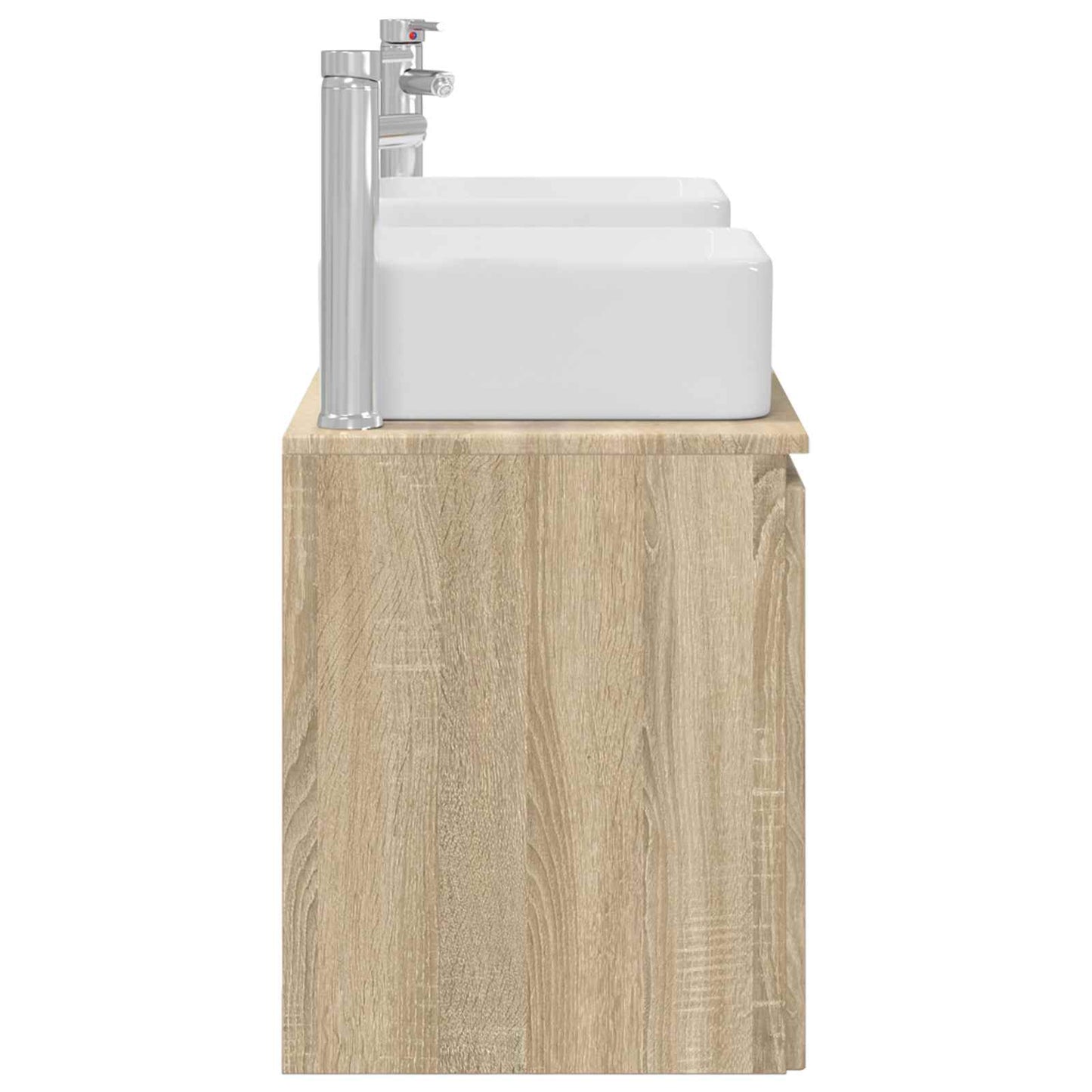 vidaXL Σετ Ντουλαπιών Μπάνιου 3 τμχ. Sonoma Δρυς 135 x 35 x 80 εκ.