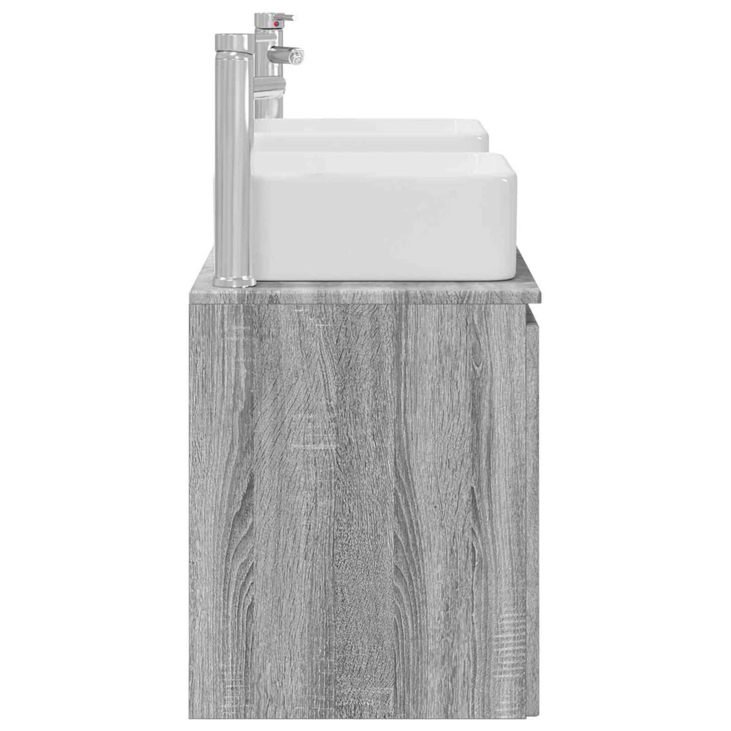 vidaXL Σετ Ντουλαπιών Μπάνιου 3 τμχ. Γκρι Sonoma 135 x 35 x 80 εκ.
