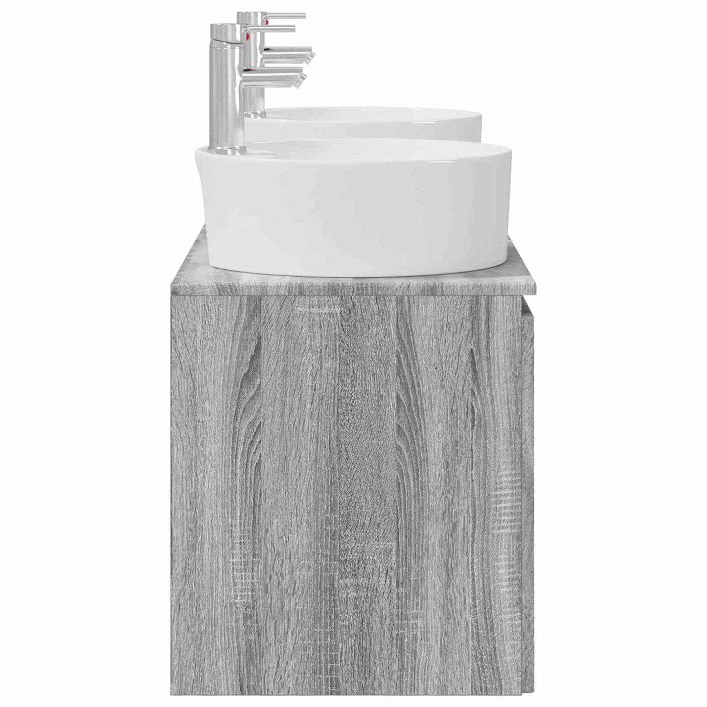 vidaXL Σετ Ντουλαπιών Μπάνιου 3 τμχ. Γκρι Sonoma 49,5 x 44,5 x 65 εκ