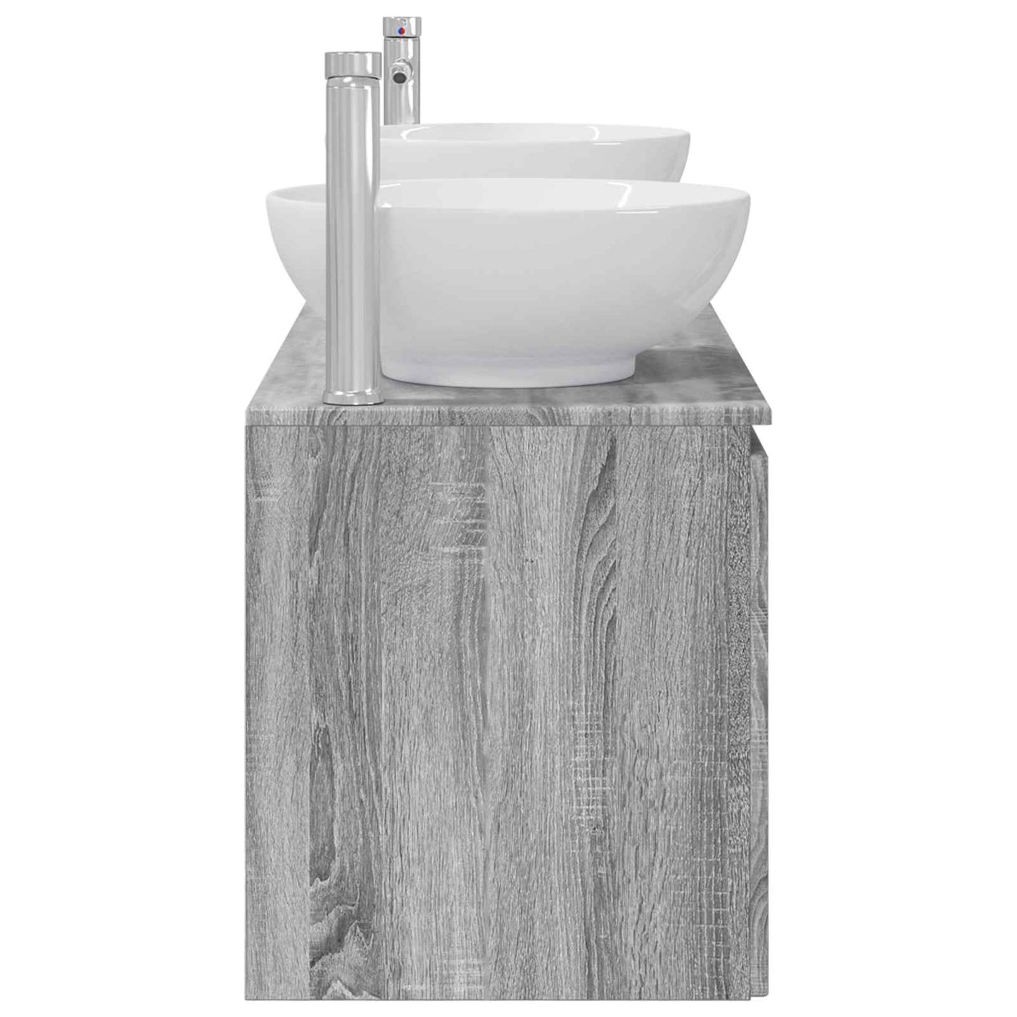 vidaXL Σετ Ντουλαπιών Μπάνιου 3 τμχ. Γκρι Sonoma 49,5 x 44,5 x 65 εκ
