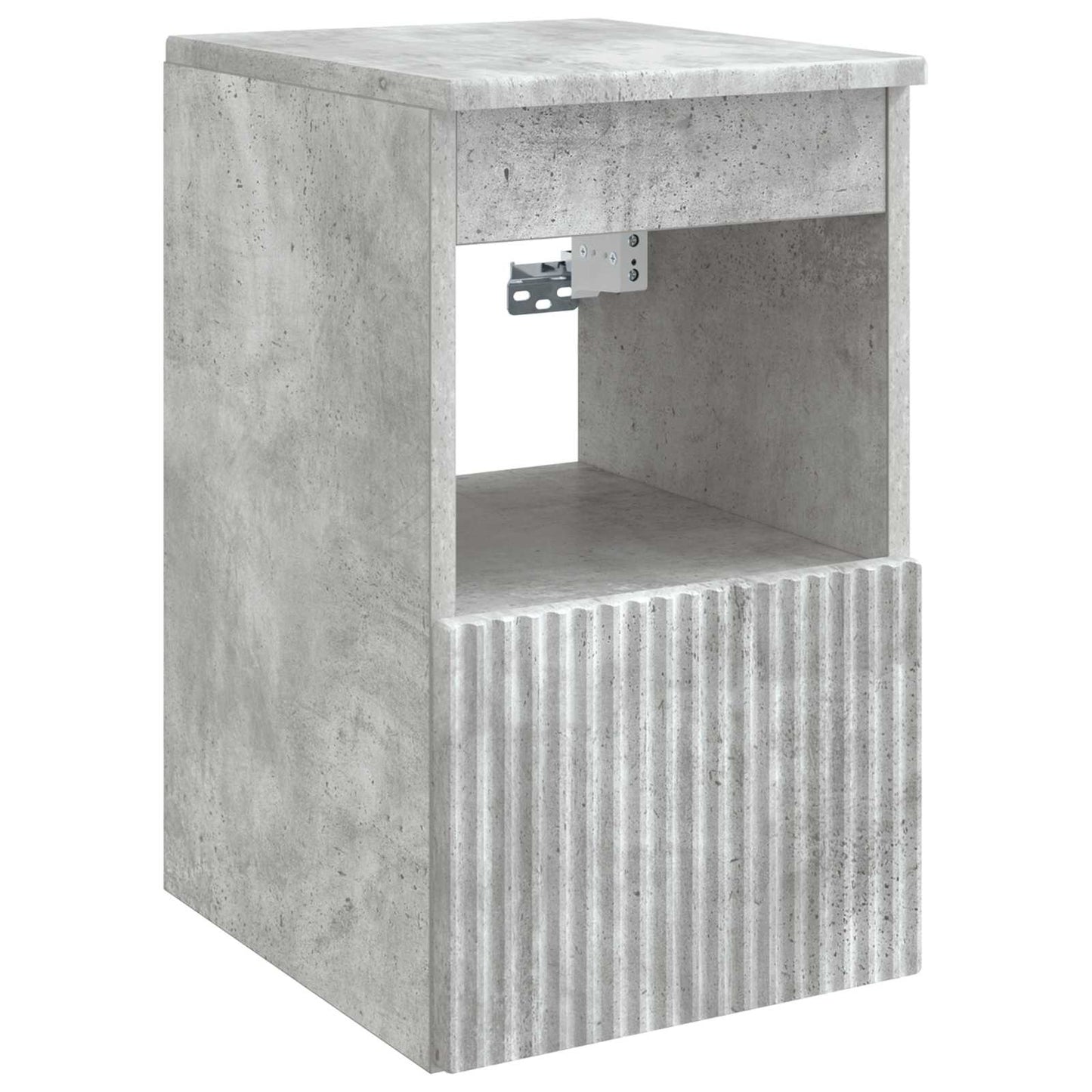 vidaXL Σετ Ντουλαπιών Μπάνιου 3 τμχ. Γκρι Σκυροδέματος