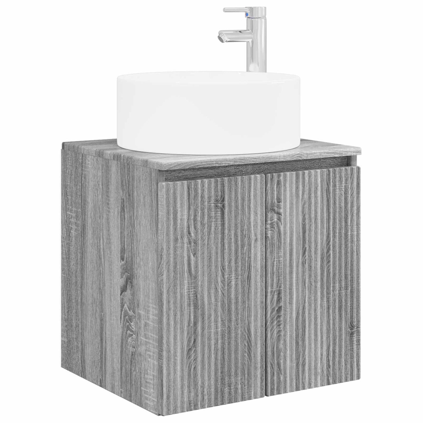 vidaXL Σετ Ντουλαπιών Μπάνιου 3 τμχ. Γκρι Sonoma 49,5 x 44,5 x 65,5 εκ