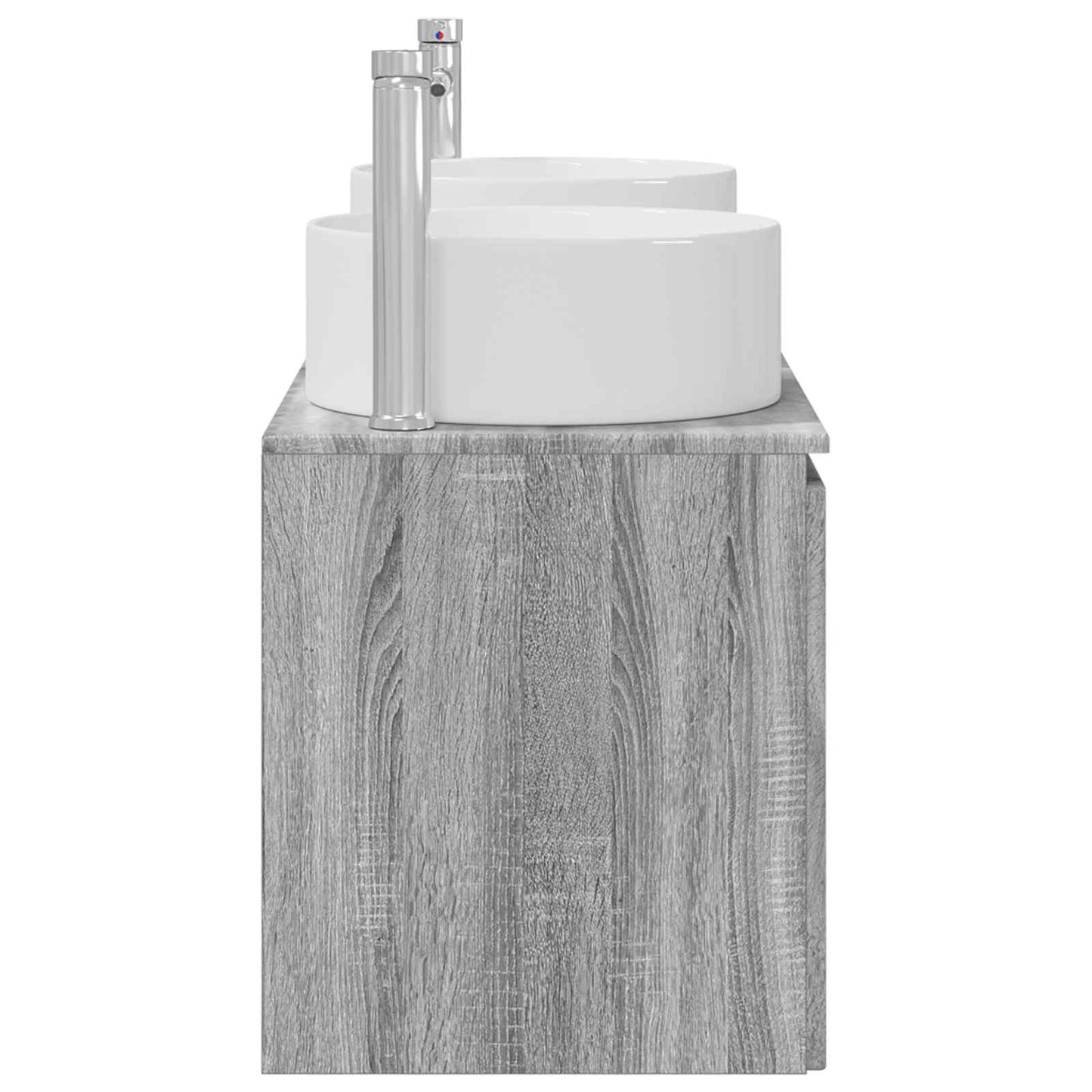vidaXL Σετ Ντουλαπιών Μπάνιου 3 τμχ. Γκρι Sonoma 49,5 x 44,5 x 65,5 εκ