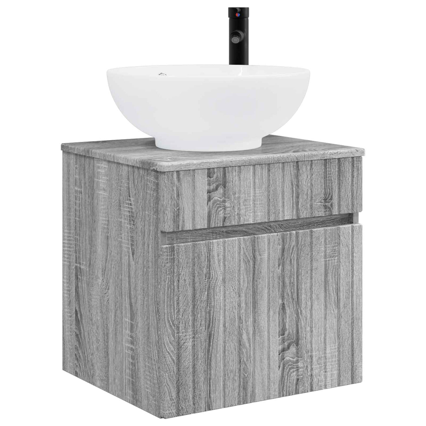 vidaXL Σετ Ντουλαπιών Μπάνιου 3 τμχ. Γκρι Sonoma 49 x 44,5 x 66,5 εκ