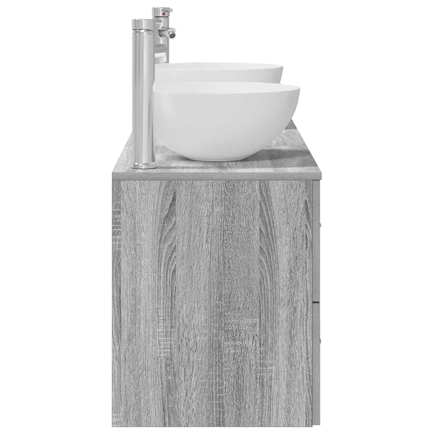 vidaXL Σετ Ντουλαπιών Μπάνιου 3 τμχ. Γκρι Sonoma 49,5 x 41 x 64,5 εκ