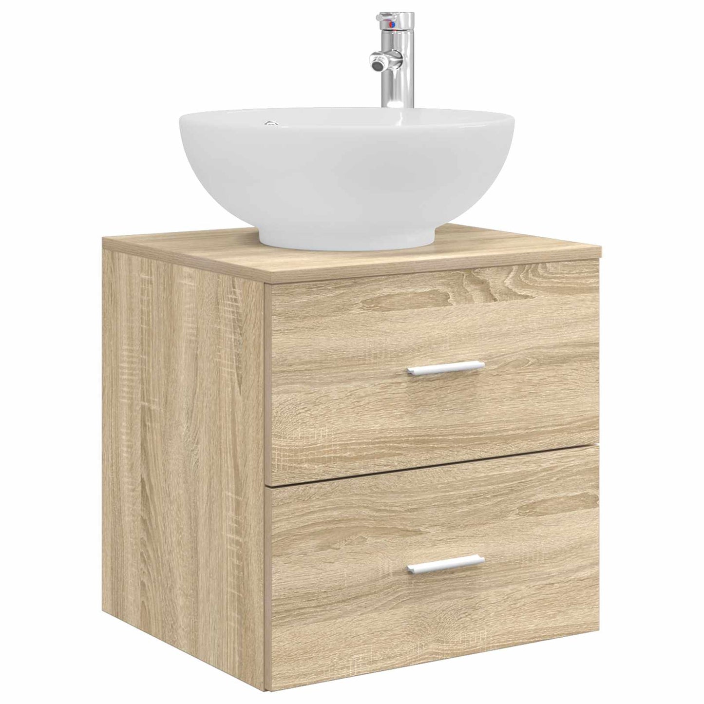 vidaXL Σετ Επίπλων Μπάνιου 3 τμχ. Sonoma Δρυς 49,5 x 44,5 x 65 εκ