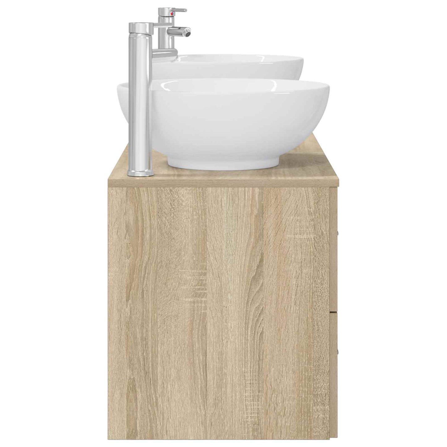 vidaXL Σετ Επίπλων Μπάνιου 3 τμχ. Sonoma Δρυς 49,5 x 44,5 x 65 εκ