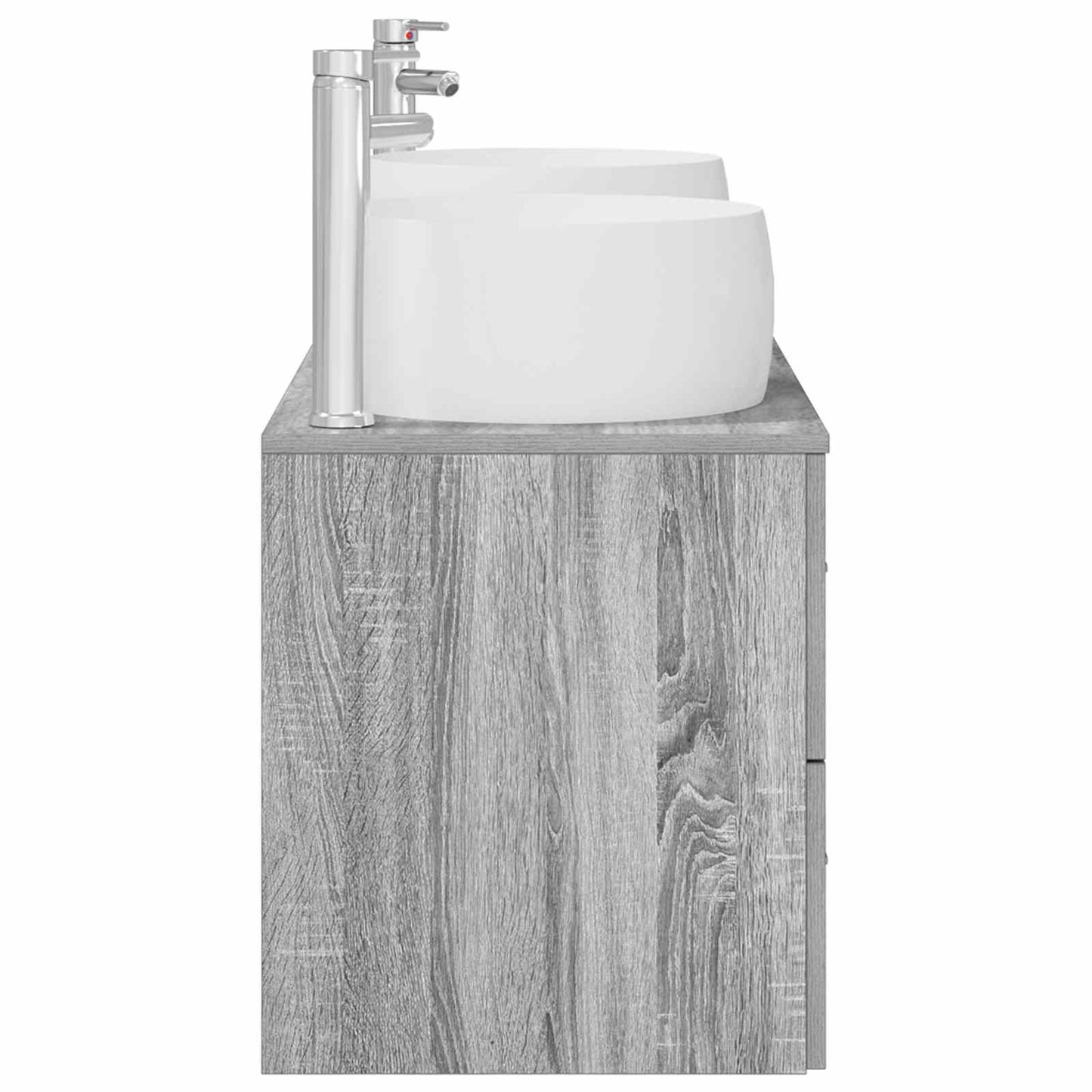 vidaXL Σετ Επίπλων Μπάνιου 3 τμχ. Γκρι Sonoma 49,5 x 44,5 x 66 εκ