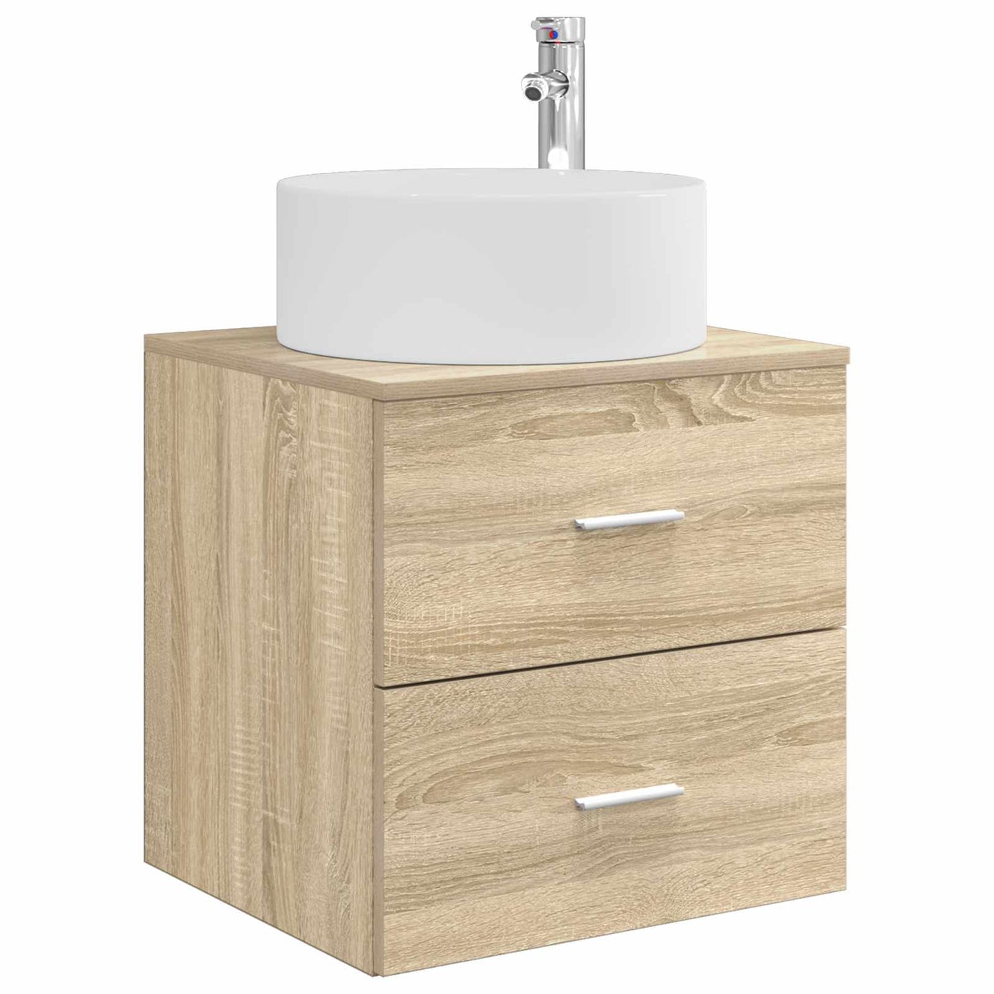 vidaXL Σετ Επίπλων Μπάνιου 3 τμχ. Sonoma Δρυς 129 x 44,5 x 80 εκ.