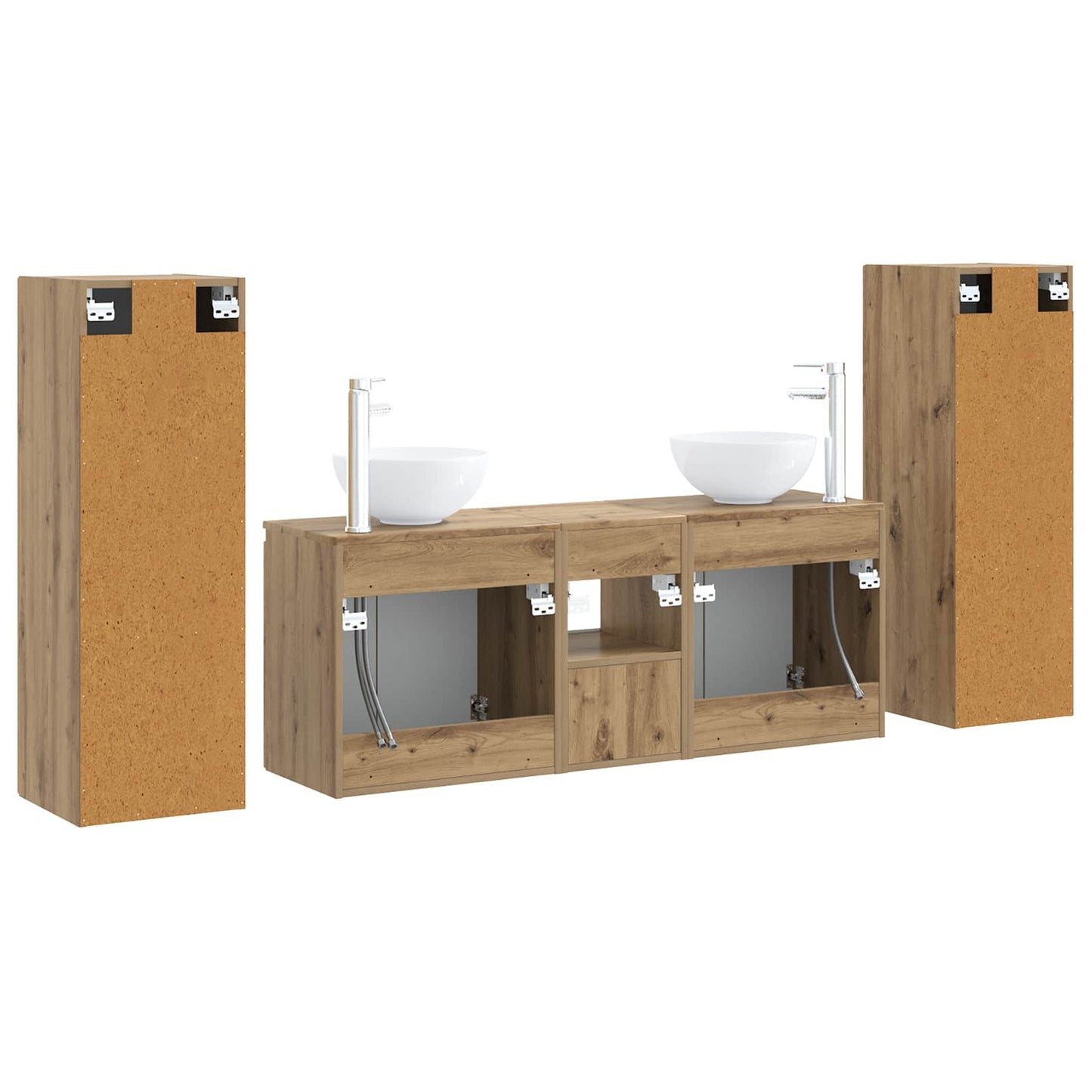 vidaXL Σετ Επίπλων Μπάνιου 5 τμχ. Artisan Δρυς 33 x 34,5 x 100 εκ