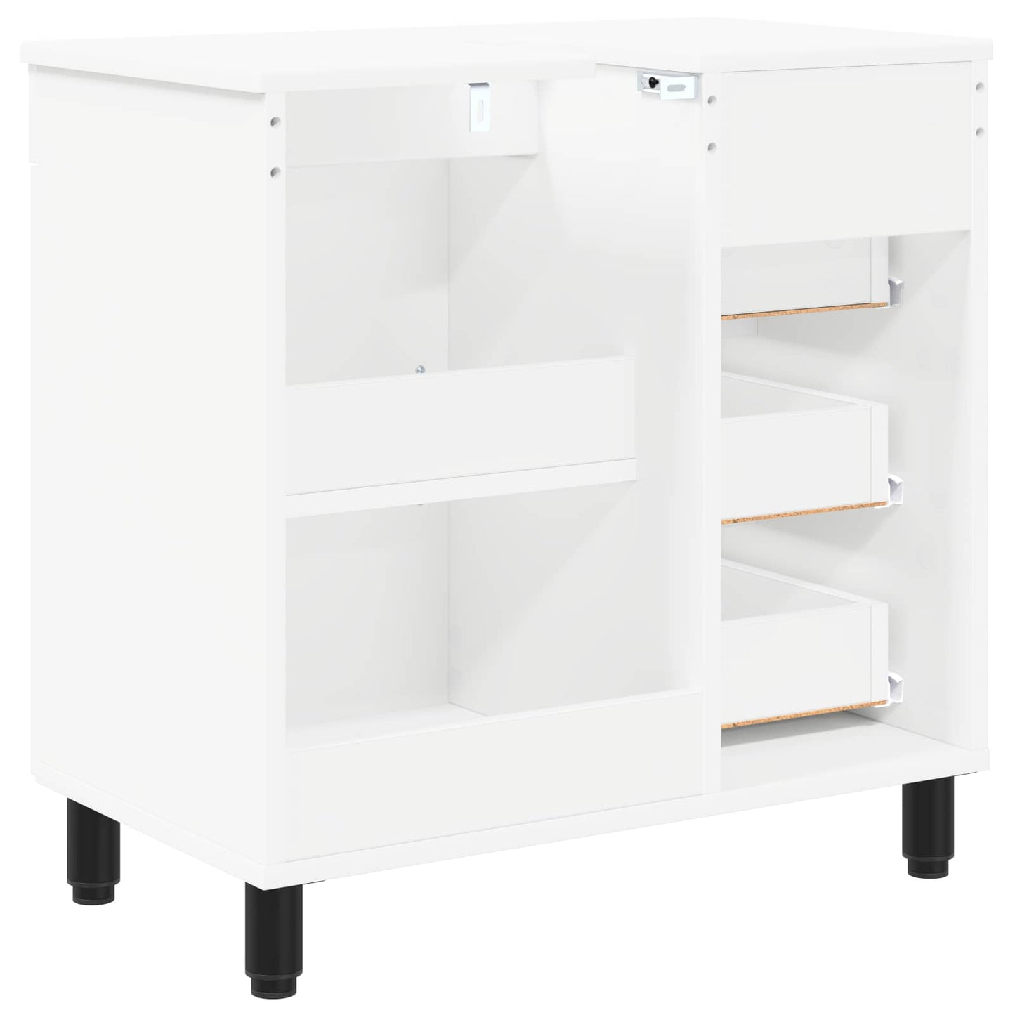 vidaXL Έπιπλο μπάνιου Λευκό 60 x 35 x 60 εκ. Επεξεργασμένο Ξύλο