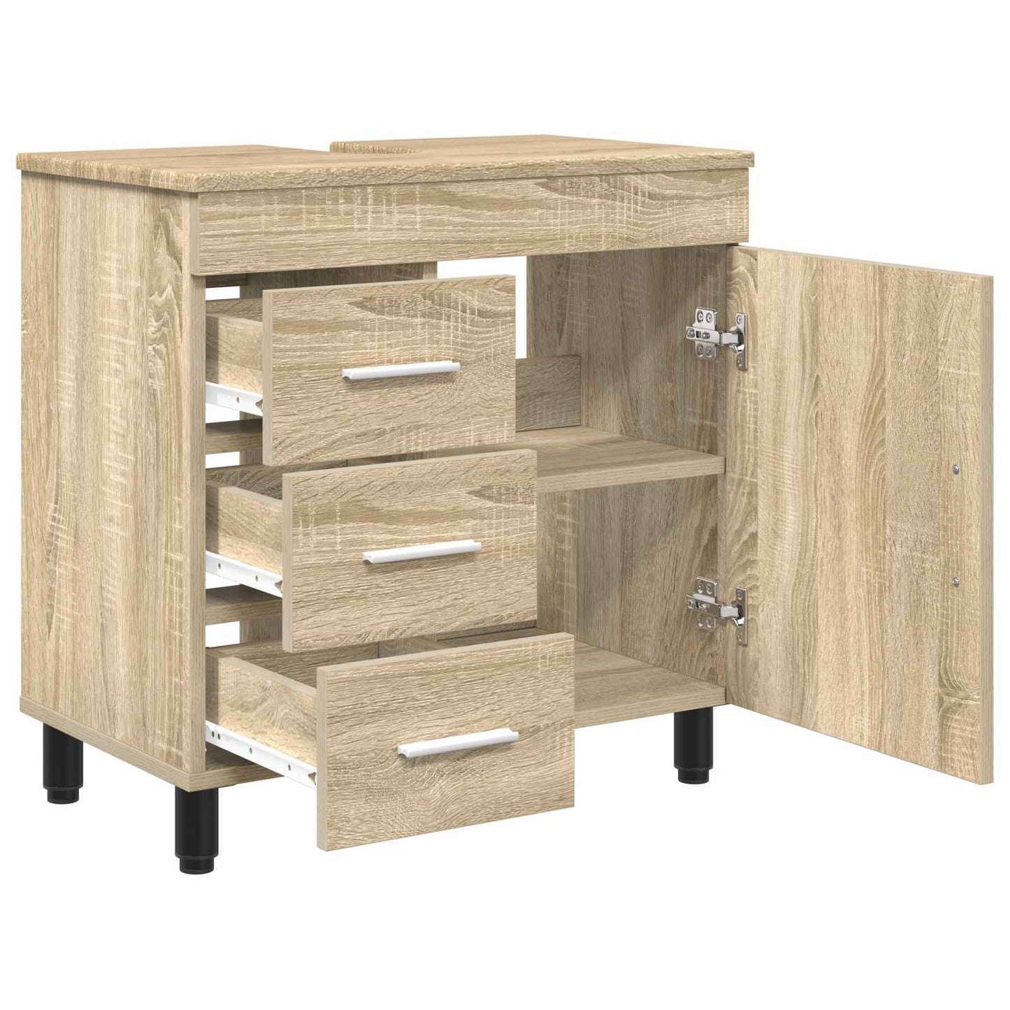 vidaXL Έπιπλο μπάνιου Sonoma Δρυς 60 x 35 x 60 εκ. Επεξεργασμένο Ξύλο