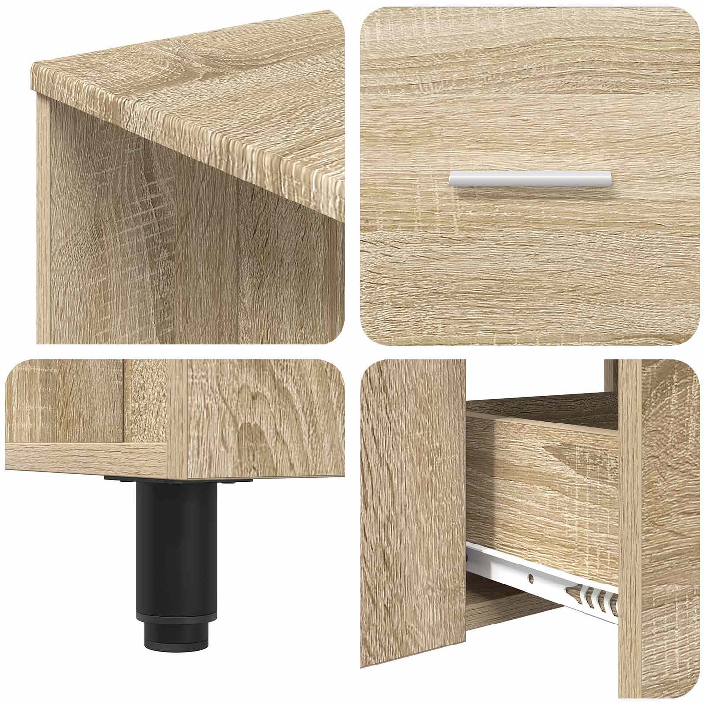 vidaXL Έπιπλο μπάνιου Sonoma Δρυς 80 x 35 x 60 cm Επεξεργασμένο Ξύλο