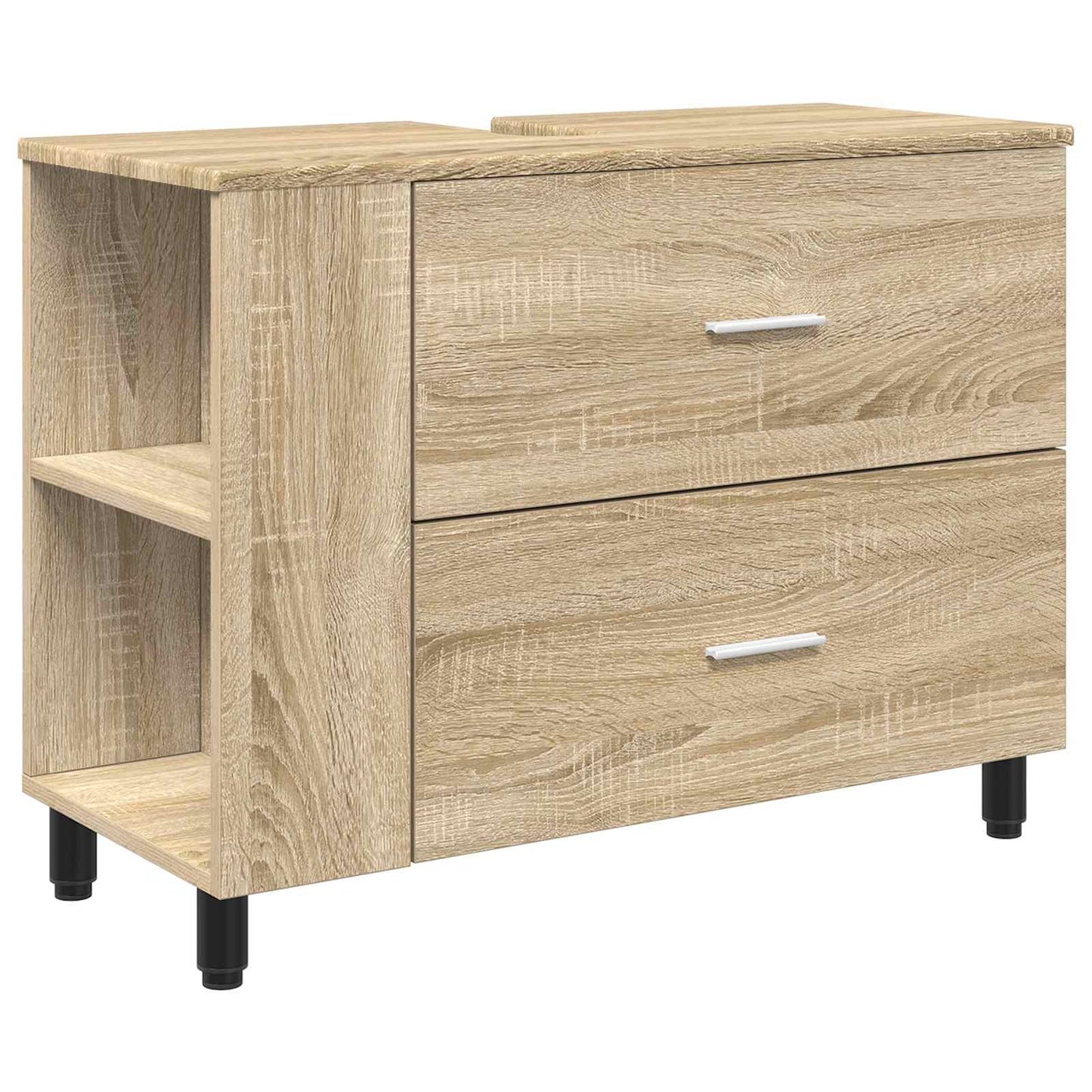vidaXL Έπιπλο μπάνιου Sonoma Δρυς 80 x 35 x 60 cm Επεξεργασμένο Ξύλο