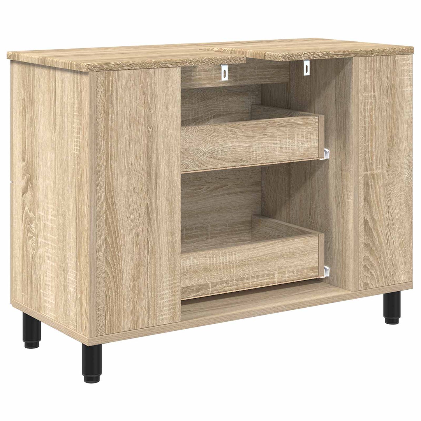 vidaXL Έπιπλο μπάνιου Sonoma Δρυς 80 x 35 x 60 cm Επεξεργασμένο Ξύλο