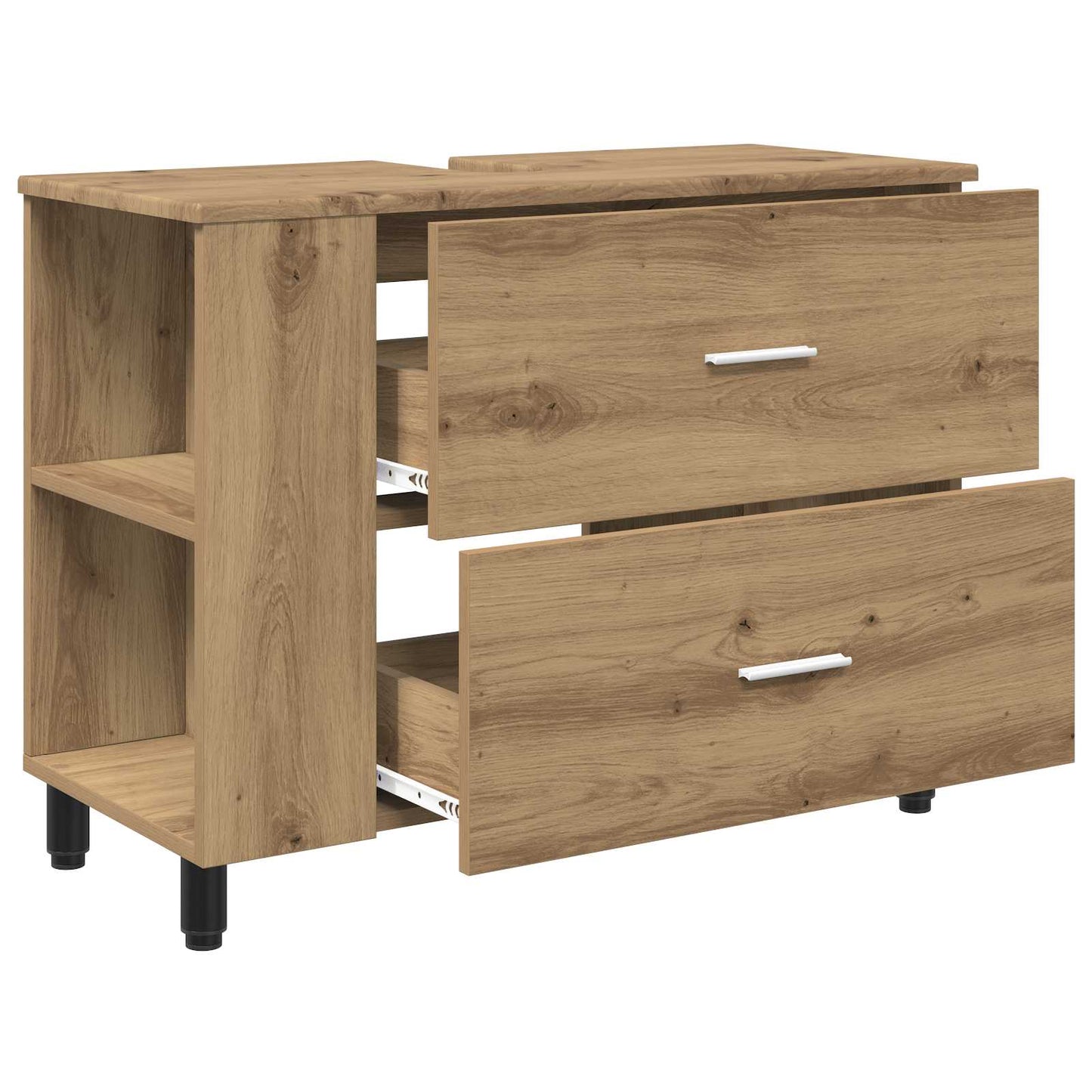 vidaXL Έπιπλο μπάνιου Artisan Δρυς 80 x 35 x 60 cm Επεξεργασμένο Ξύλο