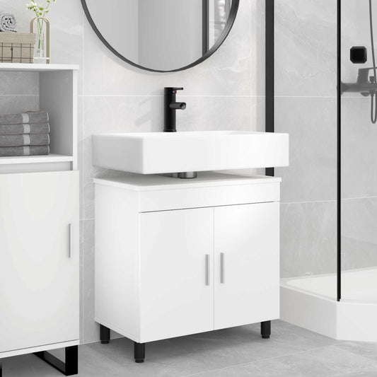 vidaXL Έπιπλο μπάνιου Λευκό 60 x 35 x 60 εκ. Επεξεργασμένο Ξύλο