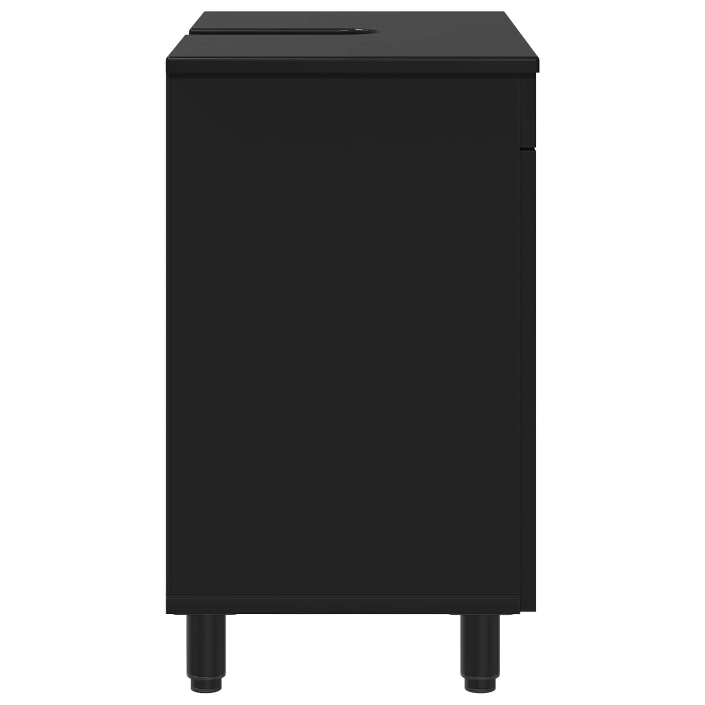 vidaXL Έπιπλο μπάνιου Μαύρο 60 x 35 x 60 εκ. Επεξεργασμένο Ξύλο
