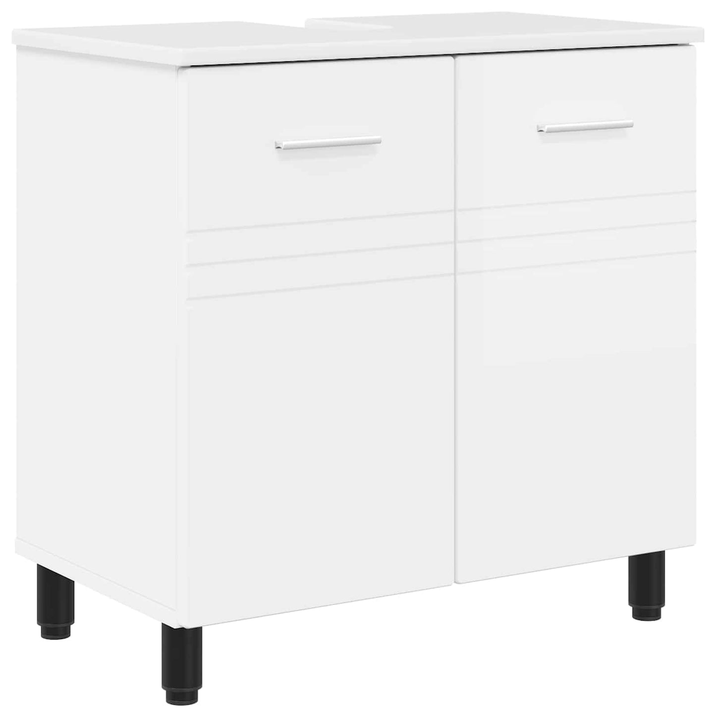 vidaXL Έπιπλο μπάνιου Γυαλιστερό Λευκό 60 x 35 x 60 εκ.