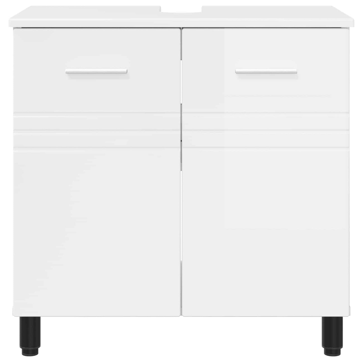 vidaXL Έπιπλο μπάνιου Γυαλιστερό Λευκό 60 x 35 x 60 εκ.