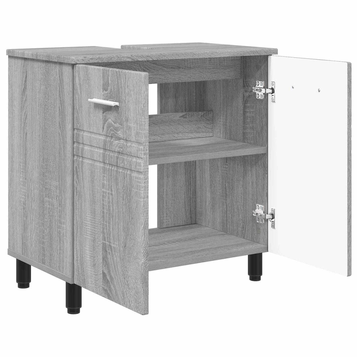 vidaXL Έπιπλο μπάνιου Γκρι Sonoma 60 x 35 x 60 εκ. Επεξεργασμένο Ξύλο