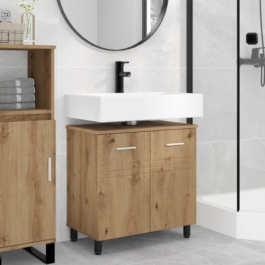 vidaXL Έπιπλο μπάνιου Artisan Δρυς 60 x 35 x 60 εκ. Επεξεργασμένο Ξύλο