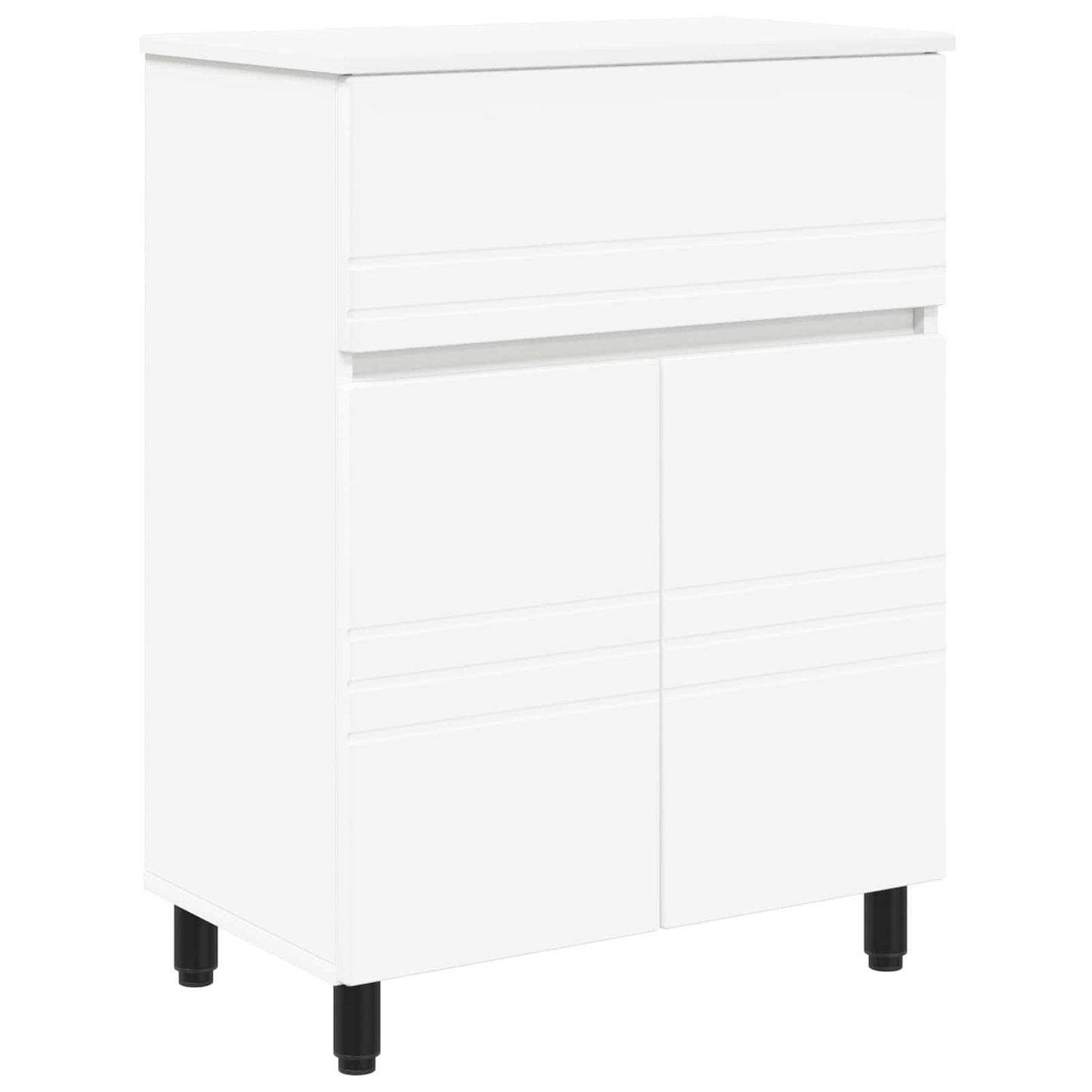 vidaXL Έπιπλο μπάνιου Λευκό 60 x 35 x 80 εκ Επεξεργασμένο Ξύλο