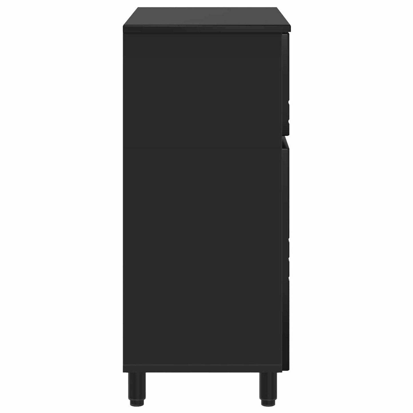vidaXL Έπιπλο μπάνιου Μαύρο 60 x 35 x 80 εκ Επεξεργασμένο Ξύλο