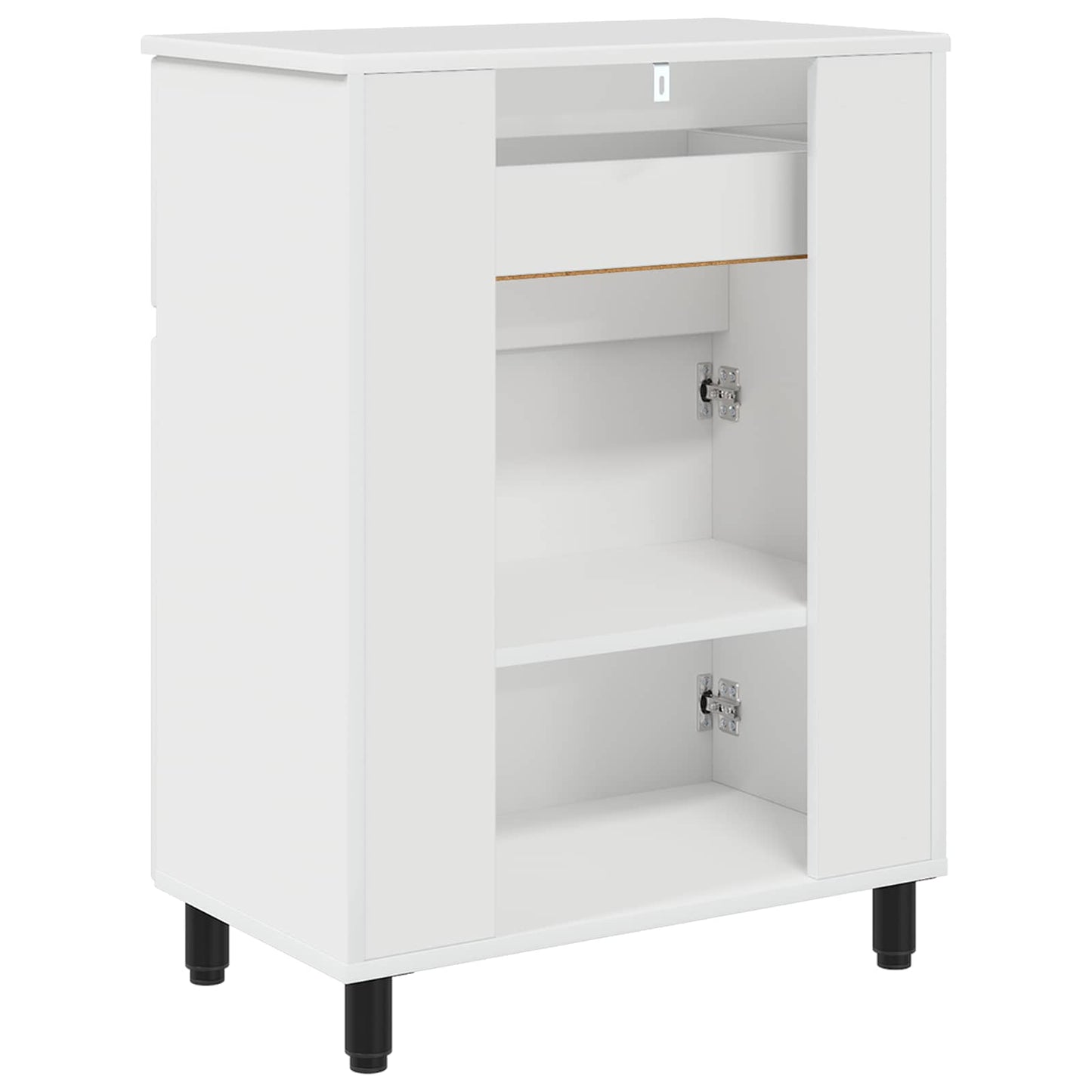 vidaXL Έπιπλο μπάνιου Γυαλιστερό Λευκό 60 x 35 x 80 εκ