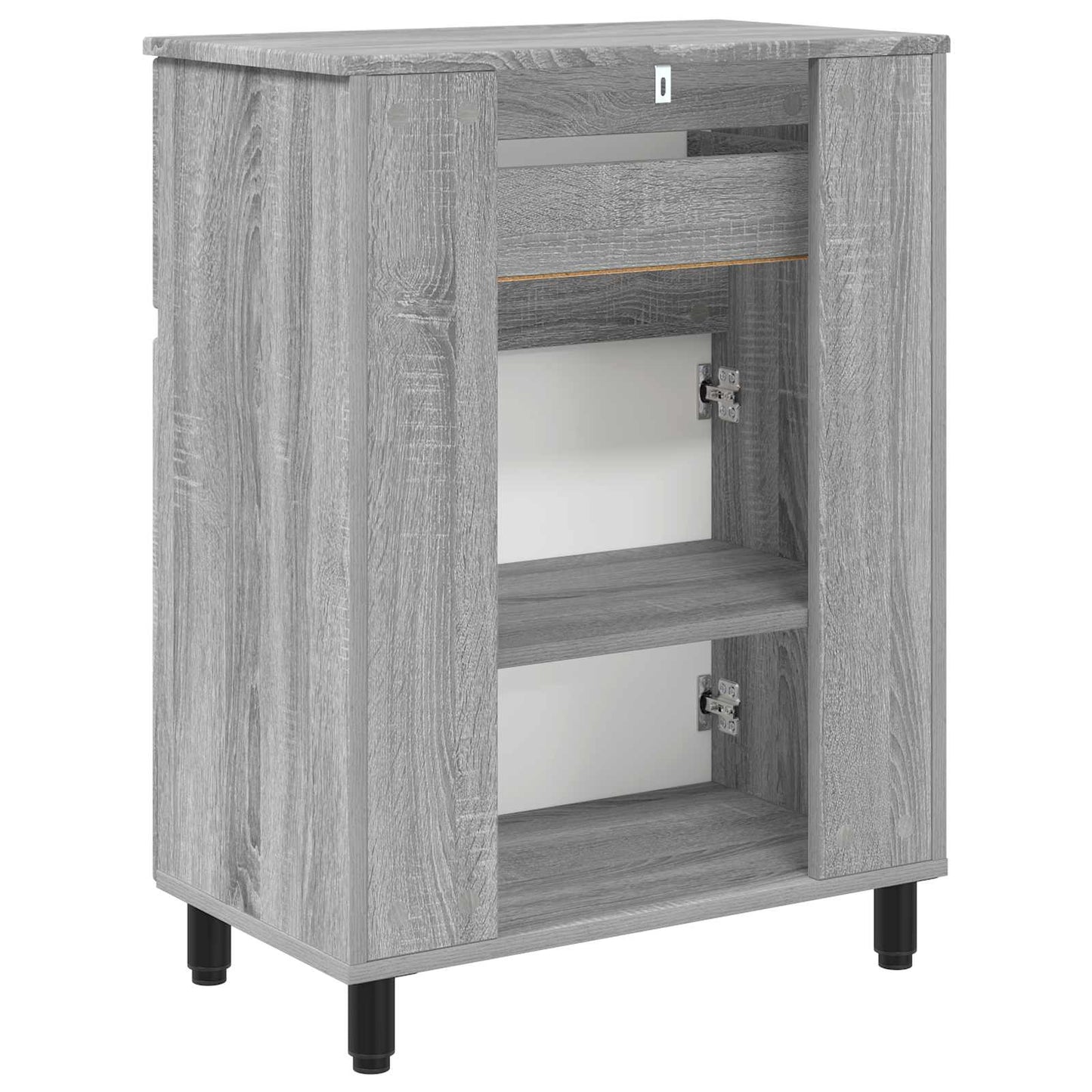 vidaXL Έπιπλο μπάνιου Γκρι Sonoma 60 x 35 x 80 εκ Επεξεργασμένο Ξύλο