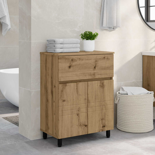 vidaXL Έπιπλο μπάνιου Artisan Δρυς 60 x 35 x 80 εκ Επεξεργασμένο Ξύλο