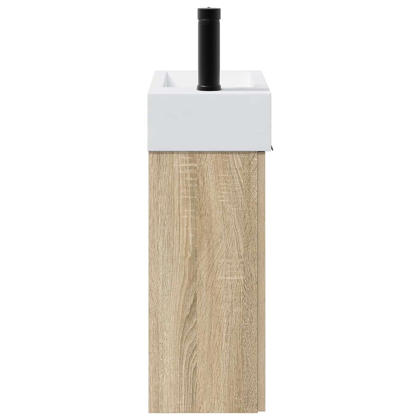 vidaXL Μονάδα μπάνιου με βρύση Sonoma Δρυς 45,5 x 22,5 x 84 εκ